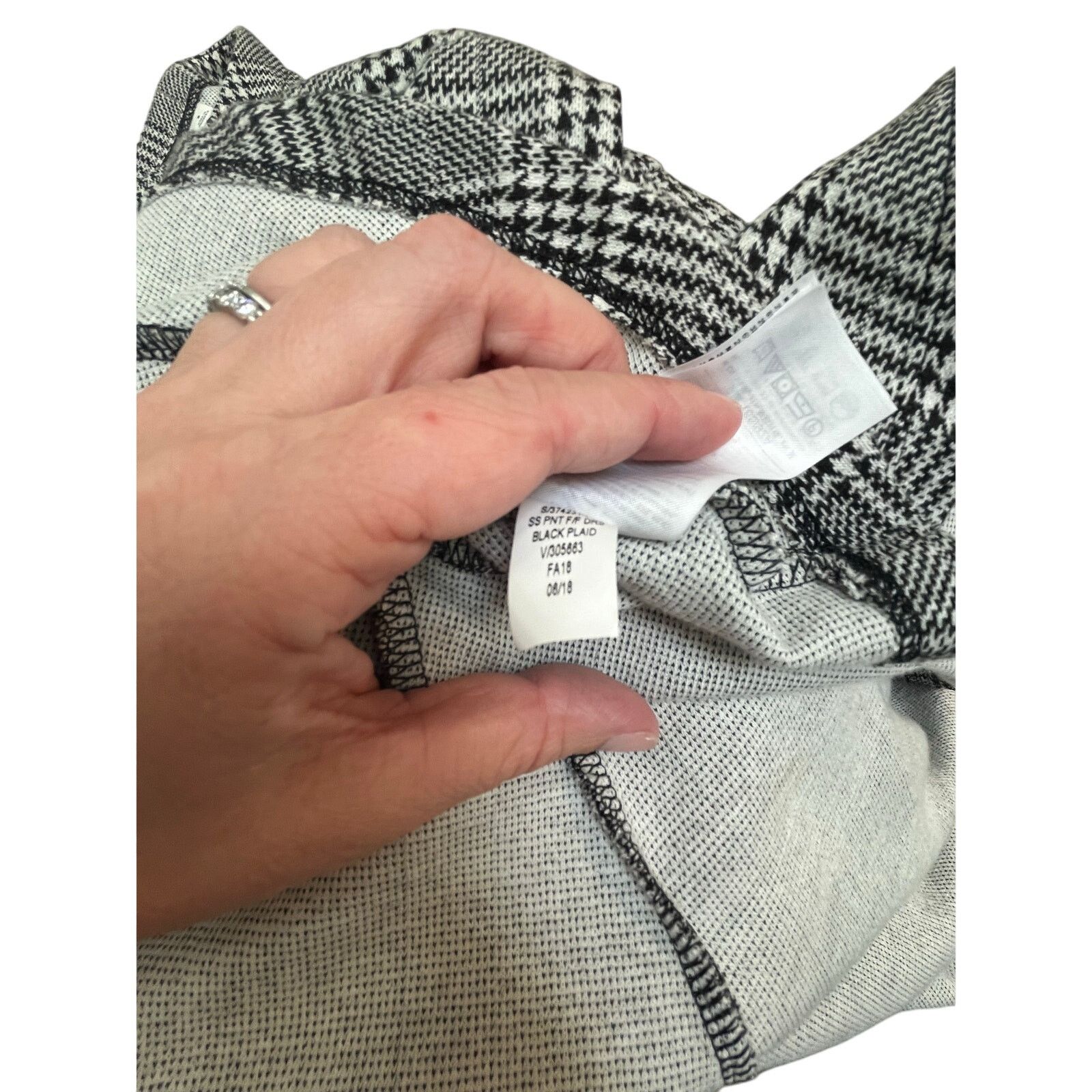 Gap GAP Black Plaid Peplum Dress Size 8 Size M / US 6-8 / IT 42-44 - 6 Thumbnail
