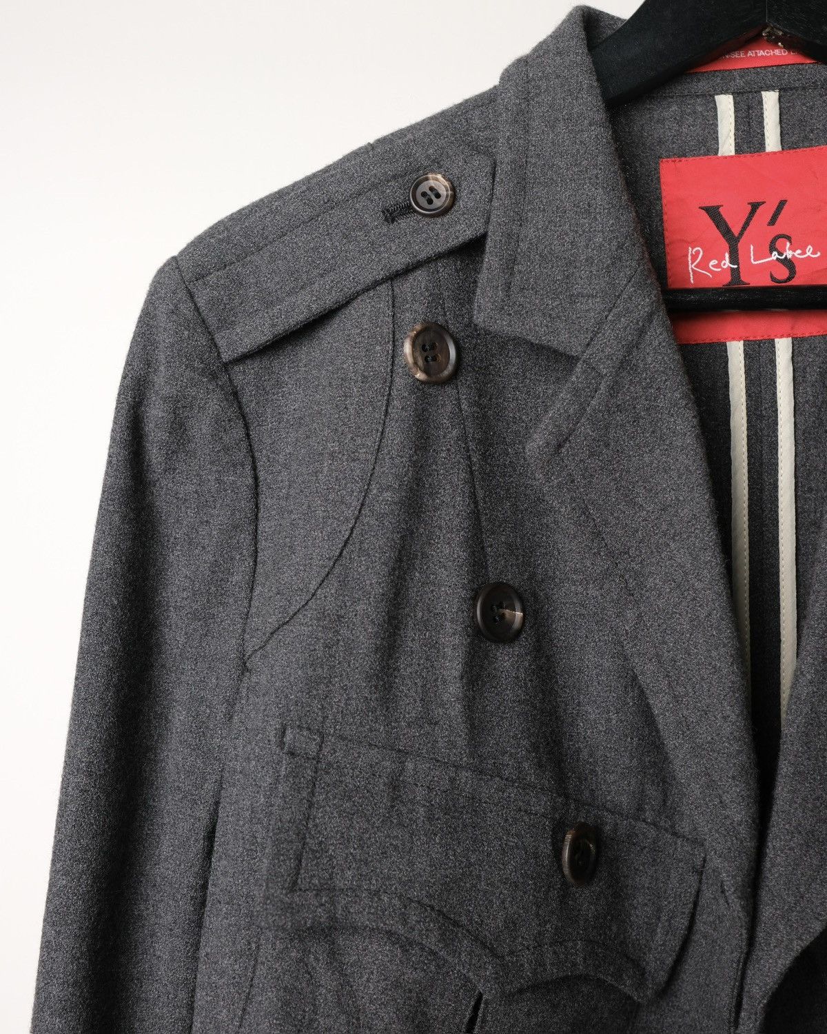 Yohji Yamamoto Y's Red Label By Yohji Yamamoto Military-inspire Blazer Size M / US 6-8 / IT 42-44 - 9 Thumbnail