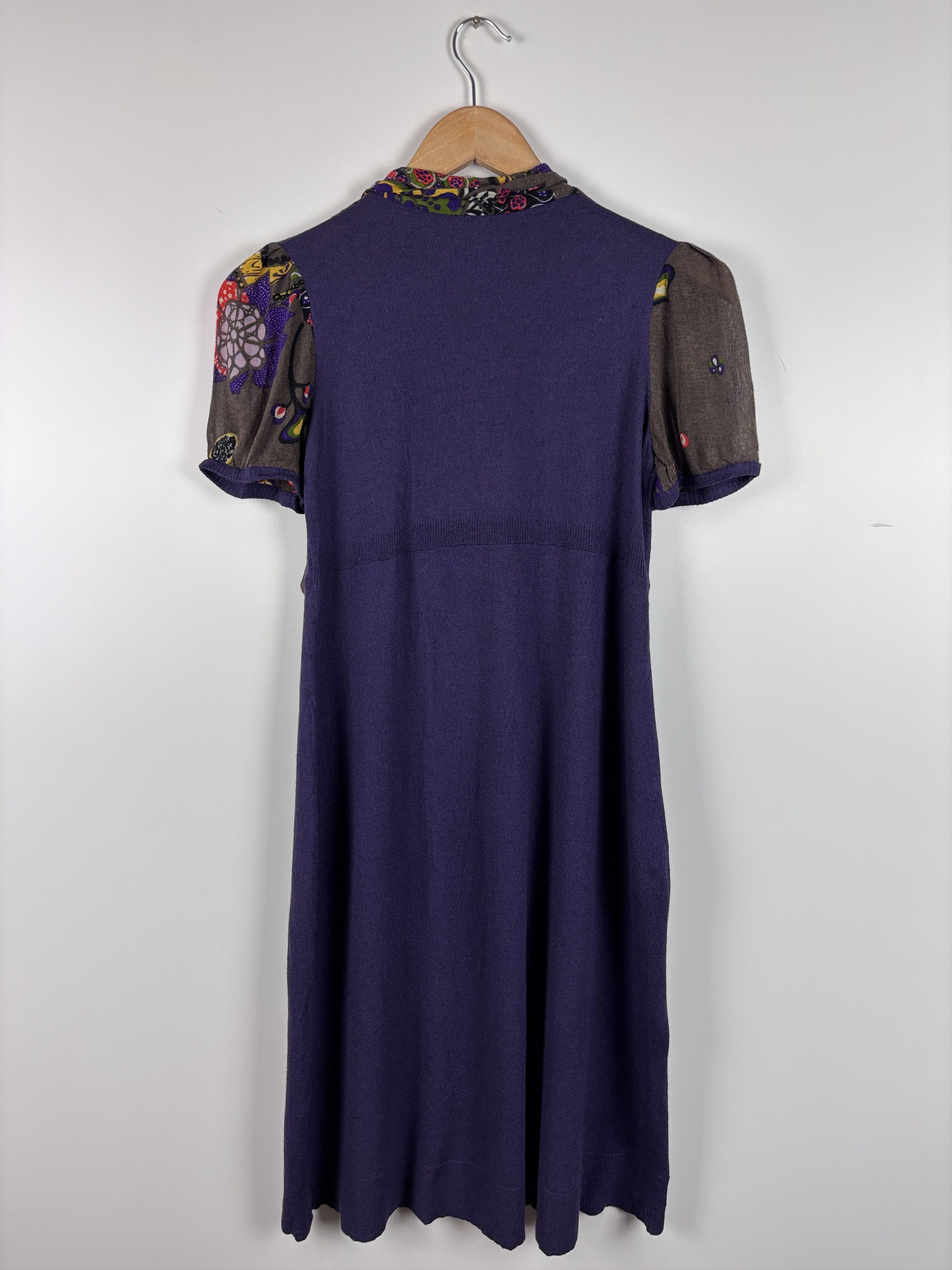 Miss Sixty × Vintage Womens Miss Sixty Wool Viscose Dress Purple Size M Size M / US 6-8 / IT 42-44 - 7 Thumbnail