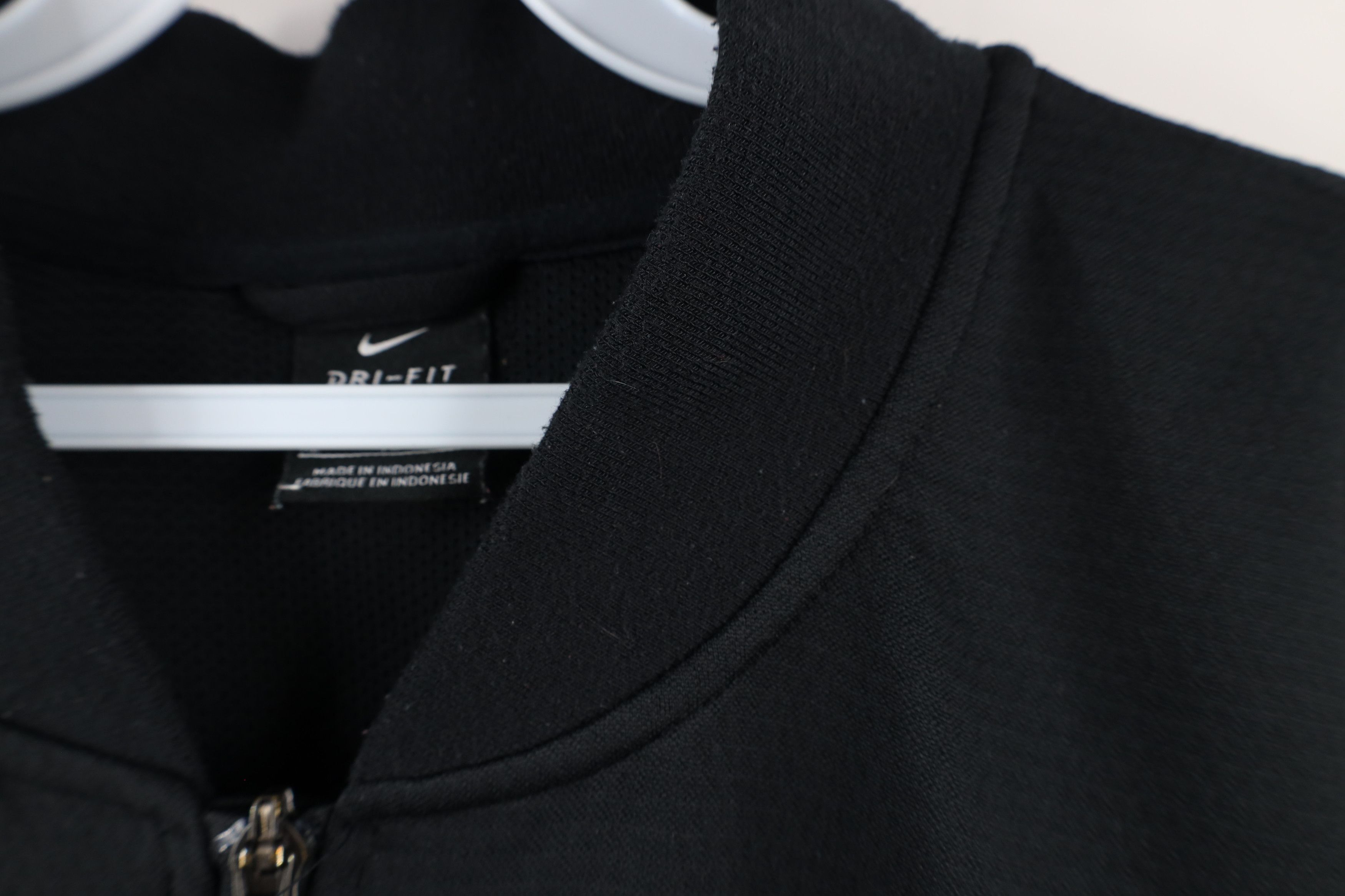 Nike × Vintage Nike Scott Mini Swoosh Knit Full Zip Bomber Jacket Black Size US XL / EU 56 / 4 - 6 Thumbnail