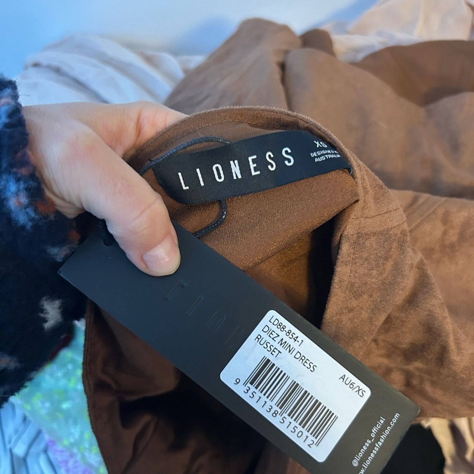 Lioness Nwt Lioness Diez Faux Suede Mini Dress Size XS / US 0-2 / IT 36-38 - 3 Thumbnail