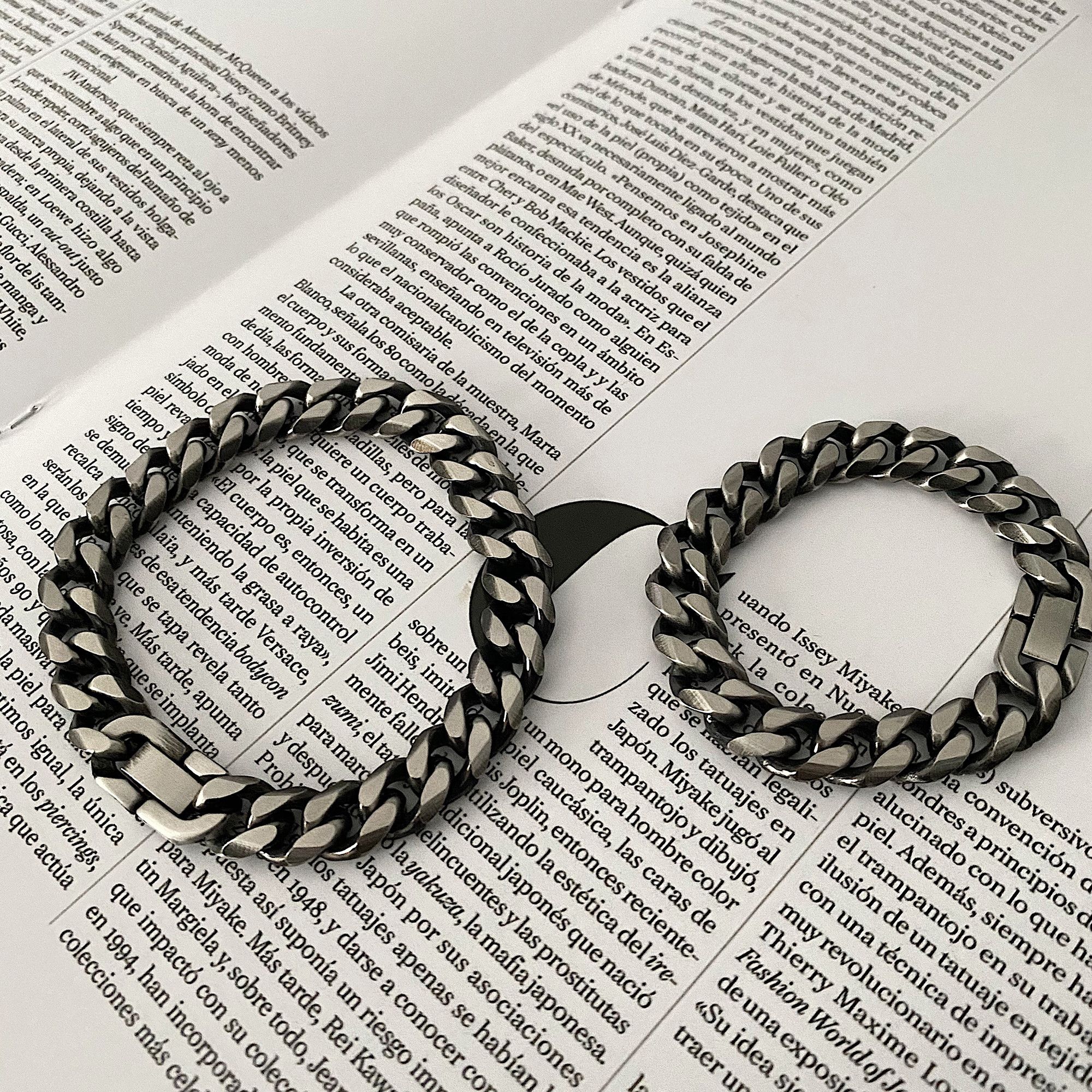Jewelry Cuban Future Bracelet Y2K Punk Chain Gotch Bracelets Chains Size ONE SIZE - 4 Thumbnail