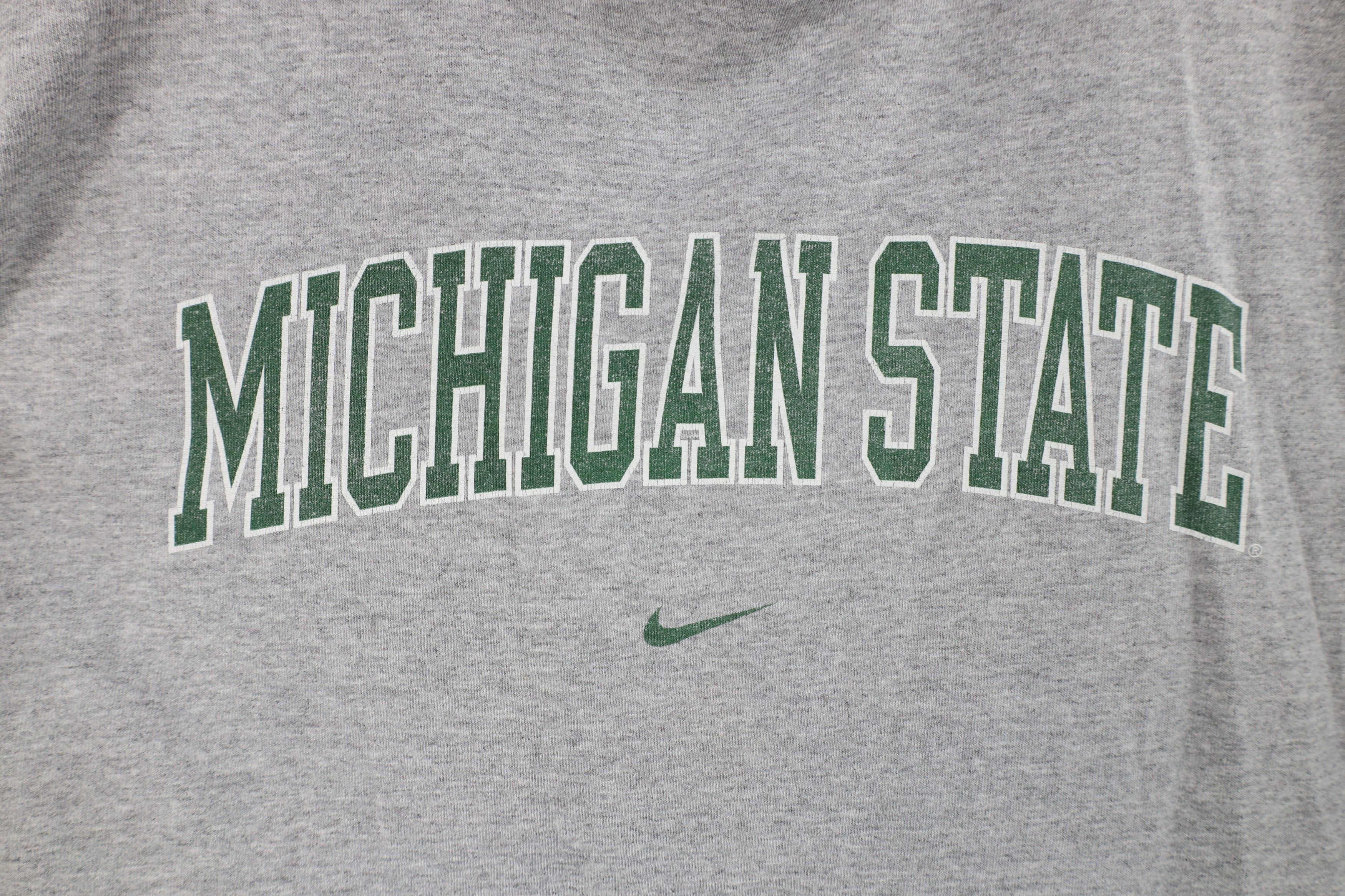 Nike × Vintage Vintage Nike Center Swoosh Michigan State University T-Shirt Size US XXL / EU 58 / 5 - 4 Thumbnail