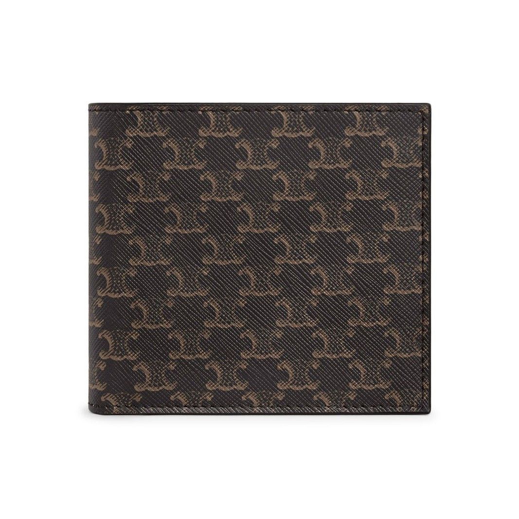 Celine CELINE Black Triomphe Canvas Bi-Fold Wallet New & Authentic Size ONE SIZE - 1 Thumbnail