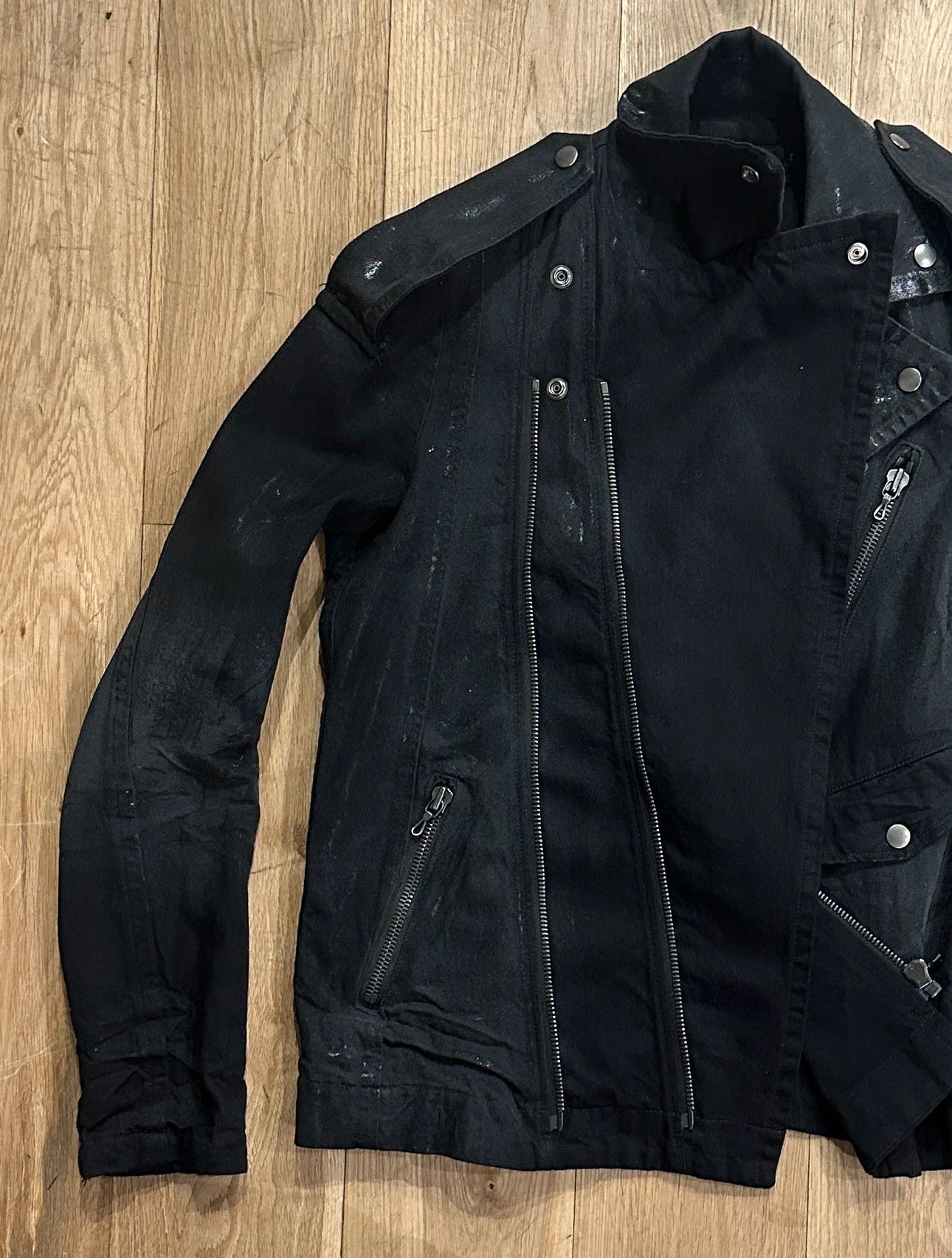 Julius Julius ‘Ana-Moto’ Waxed Motorcycle Jacket Size US M / EU 48-50 / 2 - 7 Thumbnail