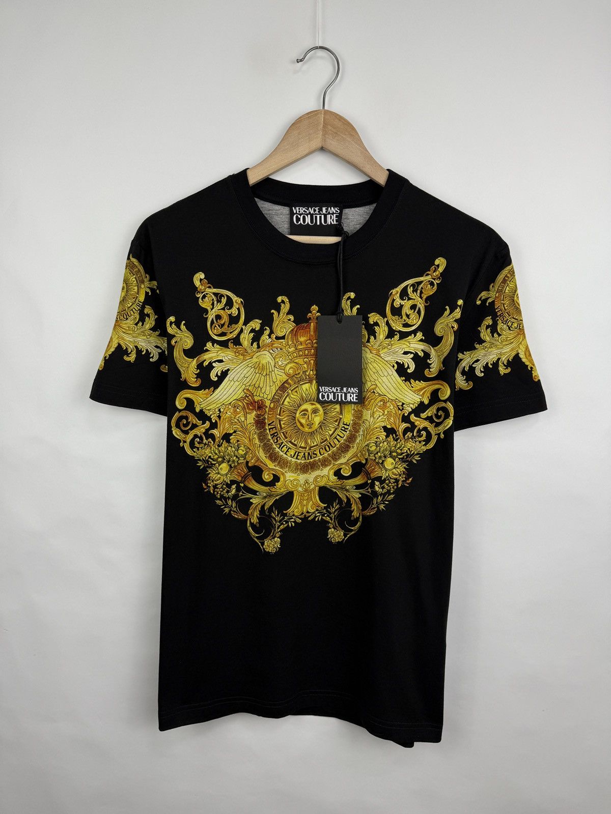 Versace Jeans Couture 🇮🇹❗️NEW Versace Jeans Couture Baroque Barocco Print T-Shirt Size US L / EU 52-54 / 3 - 5 Thumbnail