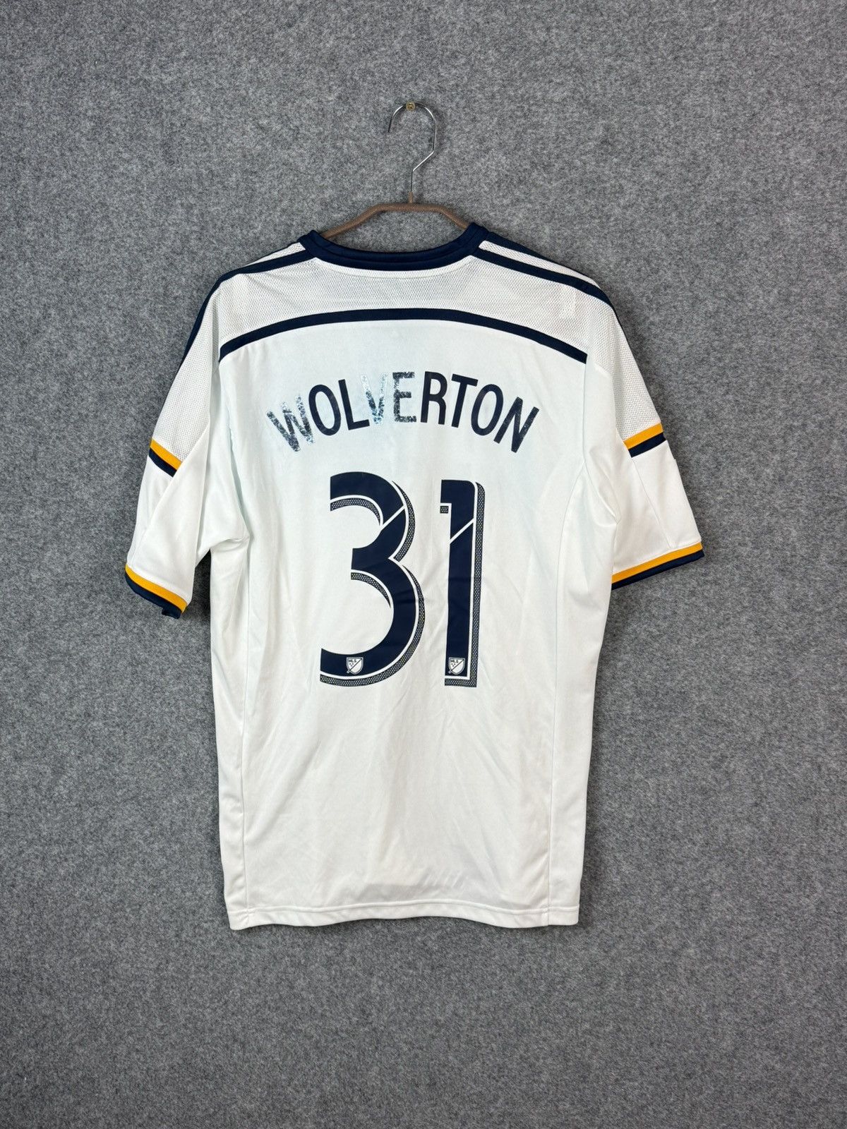 Adidas Adidas Los Angels Galaxy #31 Wolverton 2014/15 Home jersey Size US L / EU 52-54 / 3 - 8 Thumbnail