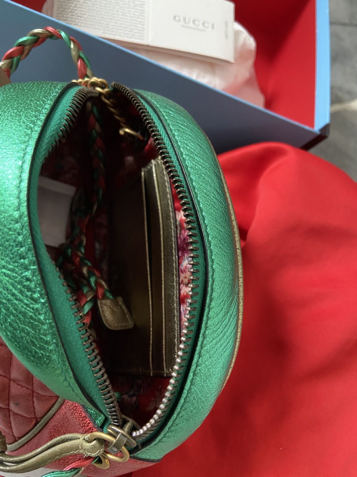 Gucci Gucci Laminated Leather Mini Bag Size ONE SIZE - 9 Thumbnail