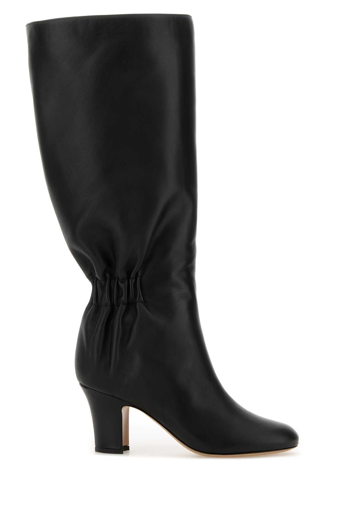 Black Leather Jannette 70 Boots