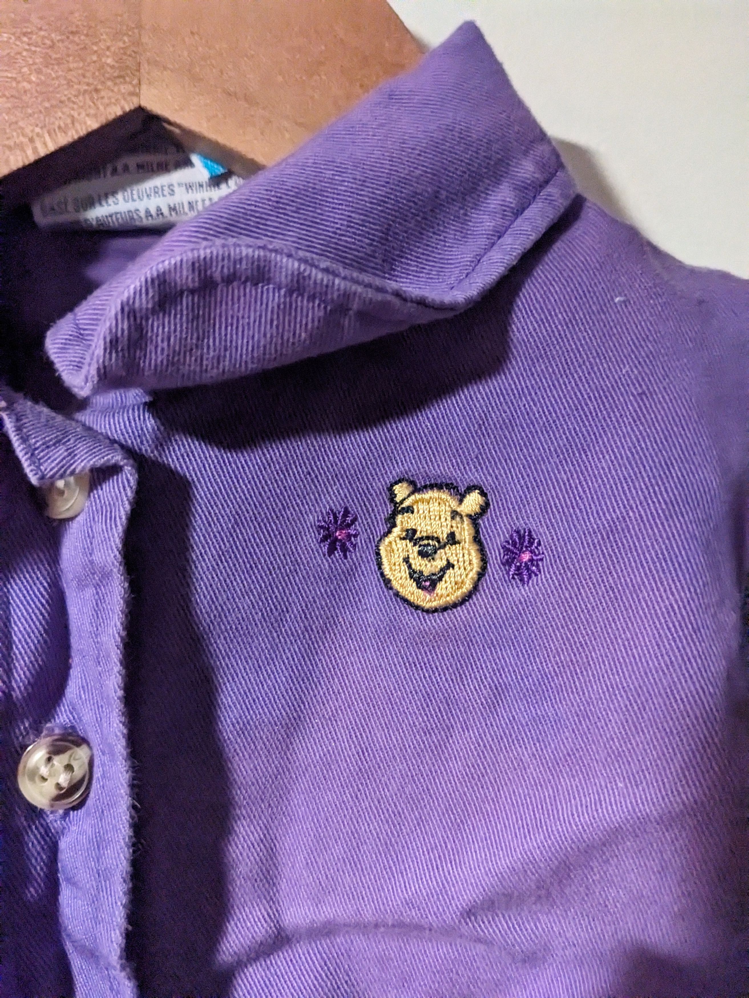 Disney × Vintage Vintage 90s Winnie the Pooh 12-24 Months Button Up Shirt Size US M / EU 48-50 / 2 - 2 Thumbnail
