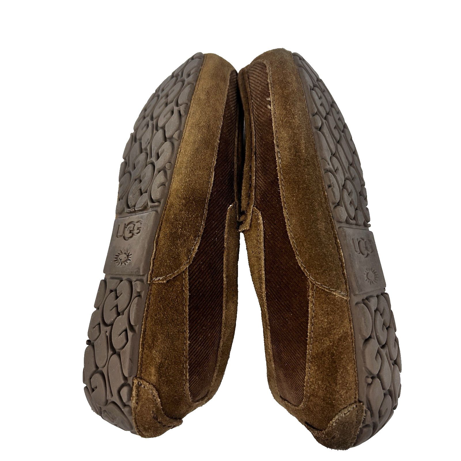Ugg UGG Ascot Corduroy Brown Leather Sherpa Mens US 11 Slippers Size US 11 / EU 44 - 8 Thumbnail