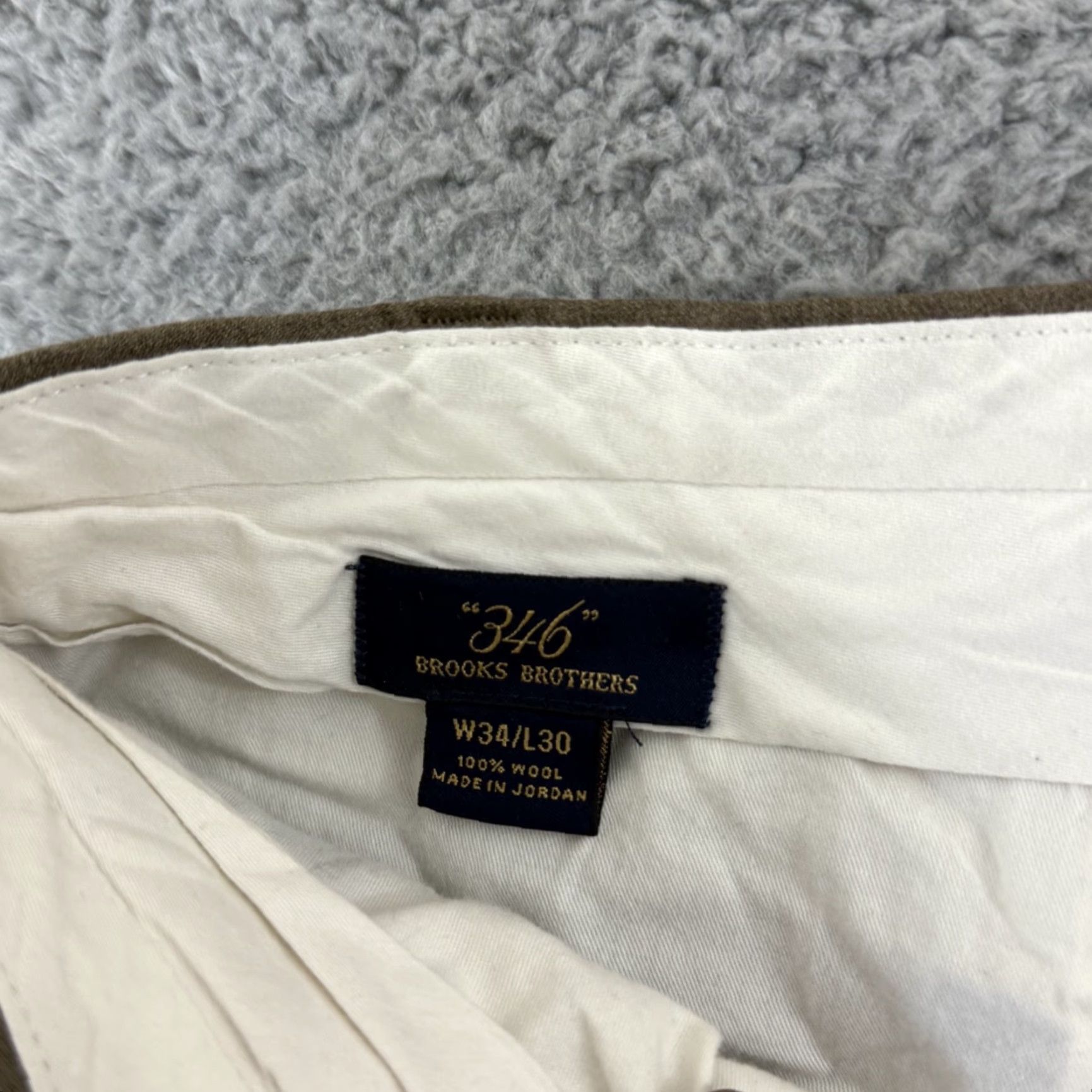 Brooks Brothers Brooks Brothers 346 Dress Pants Men’s 34x30 Brown Wool Pleated Zip Trousers Button Hook & Eye Pocket Slash Pockets Straight Regular Size 34 Size US 34 / EU 50 - 5 Thumbnail