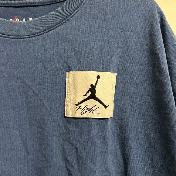 Jordan Brand Jordan Flight Oversized Fit Blue T Shirt Size US M / EU 48-50 / 2 - 2 Thumbnail