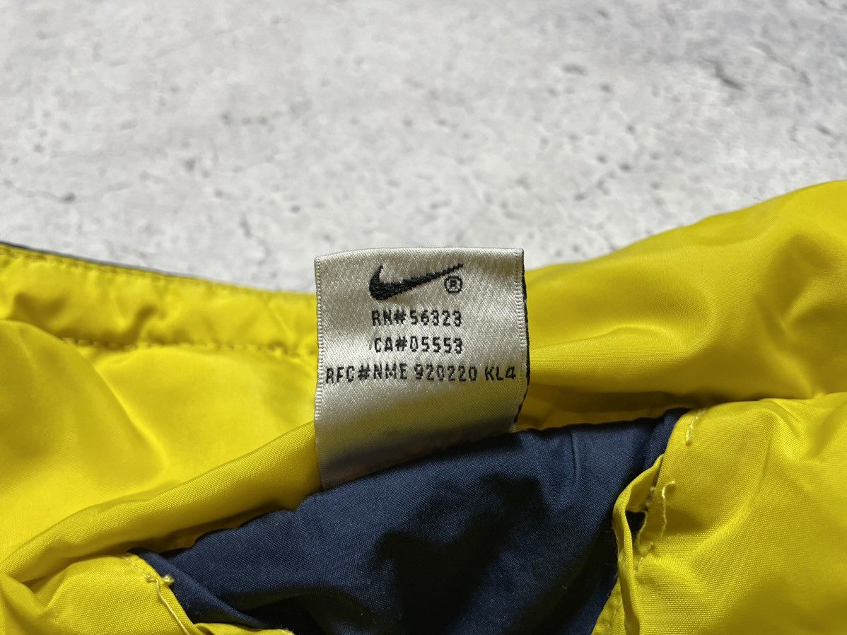 Nike Crazy Vintage 90's Nike Down Puffer Jacket Big Swoosh Drill Size US XL / EU 56 / 4 - 16 Thumbnail