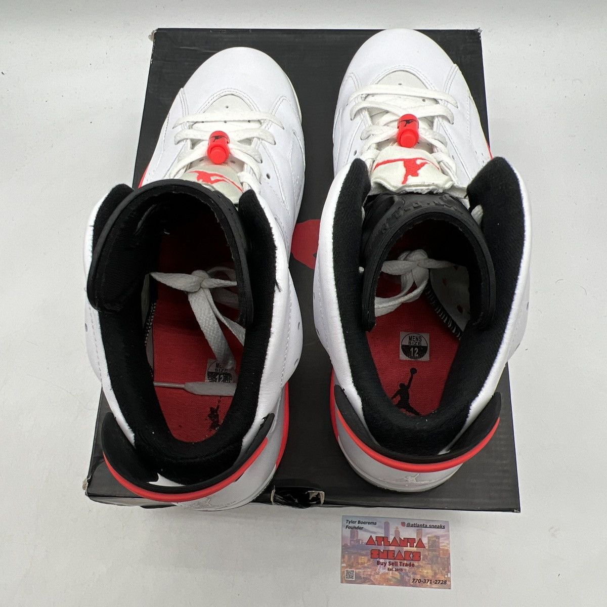 Jordan Brand Air Jordan 6 white infrared Size US 12 / EU 45 - 7 Thumbnail