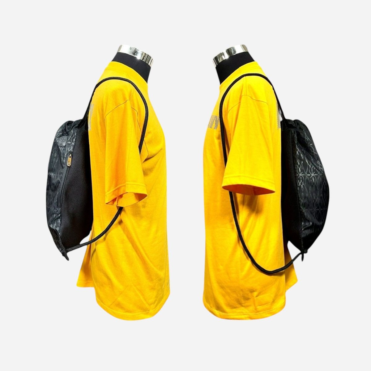 Jordan Brand Jordan Jump Man Black Pattern Padded Drawstring Gym Bag Size ONE SIZE - 17 Thumbnail