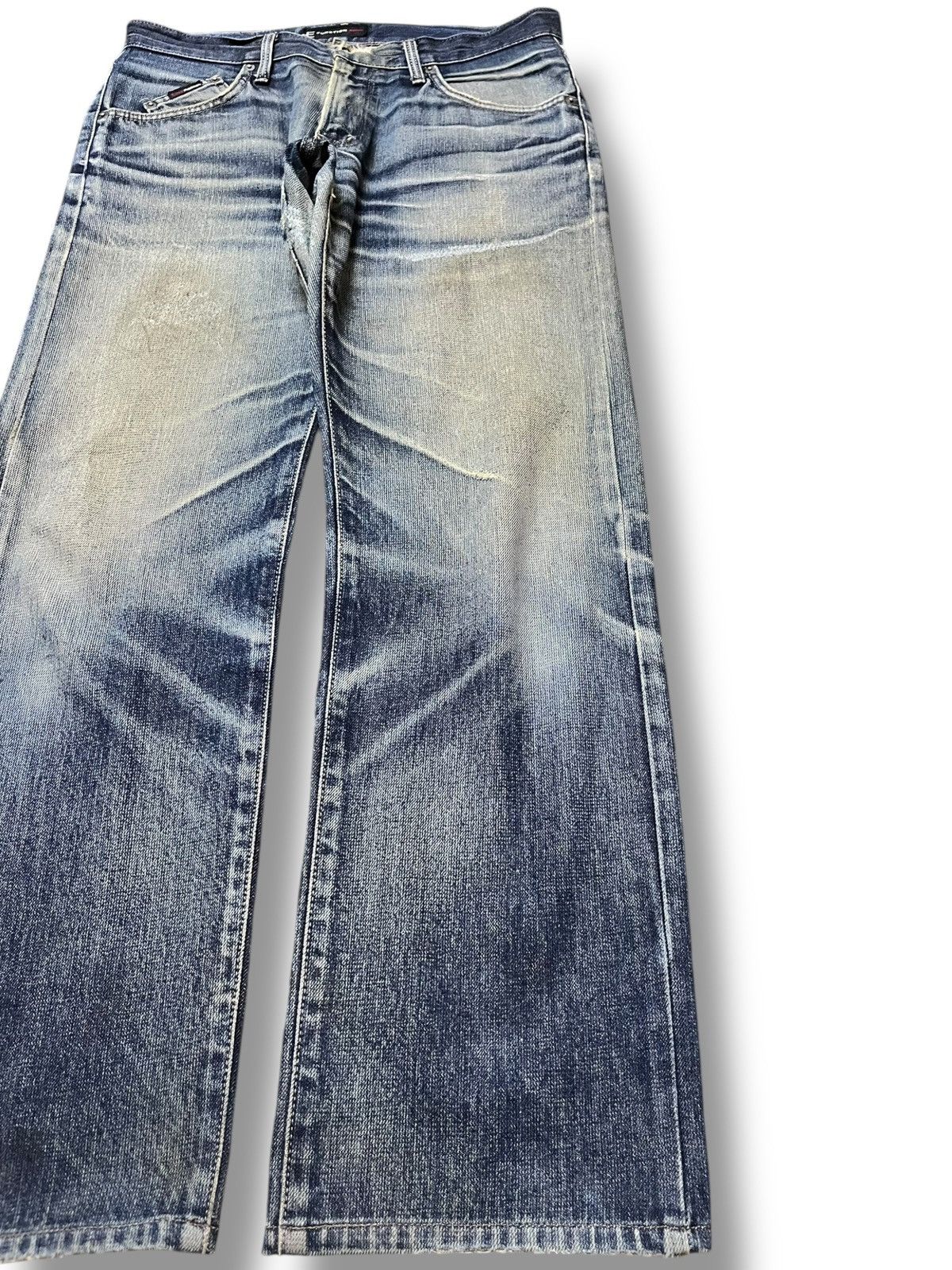 Edwin Vintage Edwin 502 E-Function Baggy Mudwash Whiskers Denim Size US 33 - 4 Thumbnail