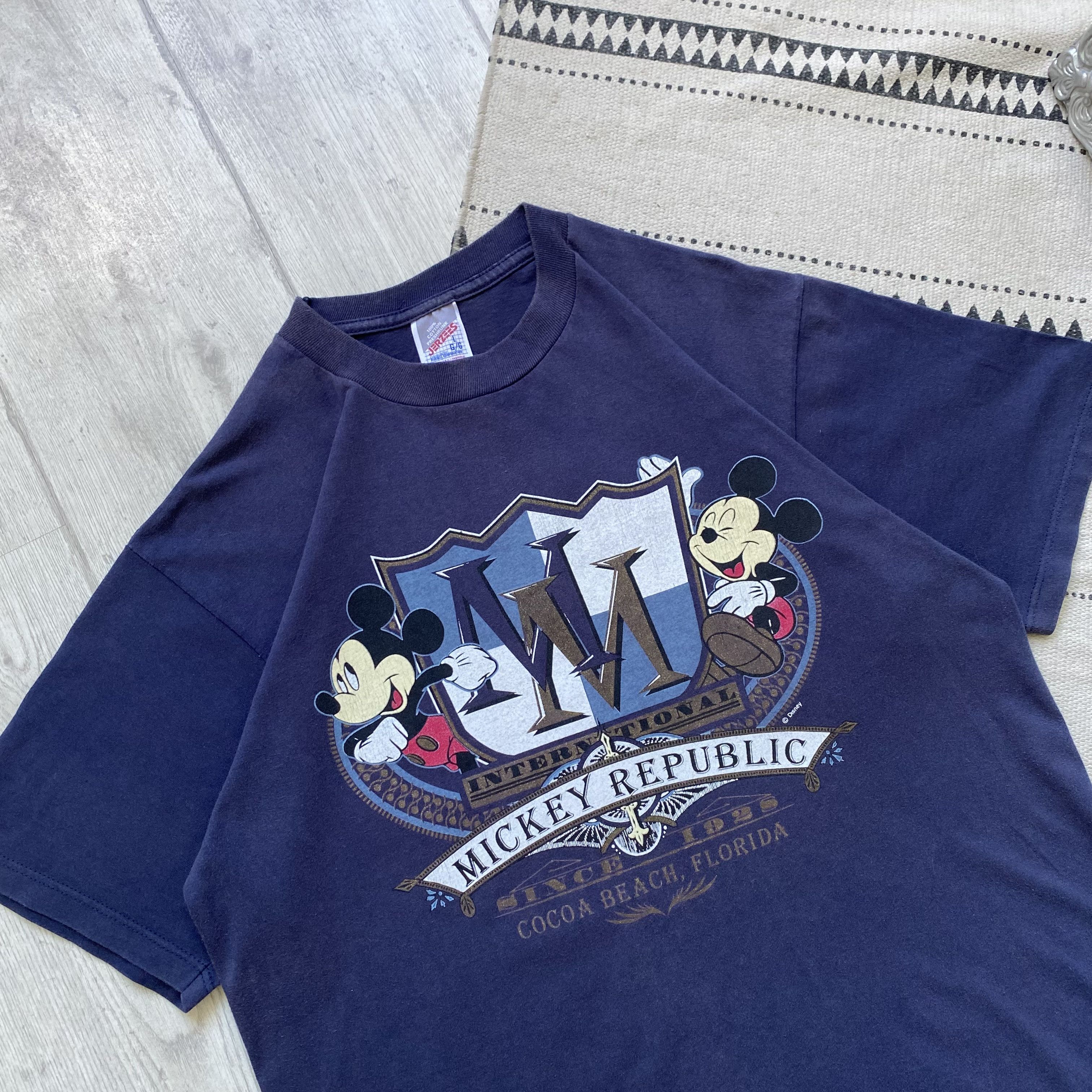 Disney Vintage 90s Faded Mickey Mouse Tee Disney World Y2K Size US L / EU 52-54 / 3 - 2 Thumbnail