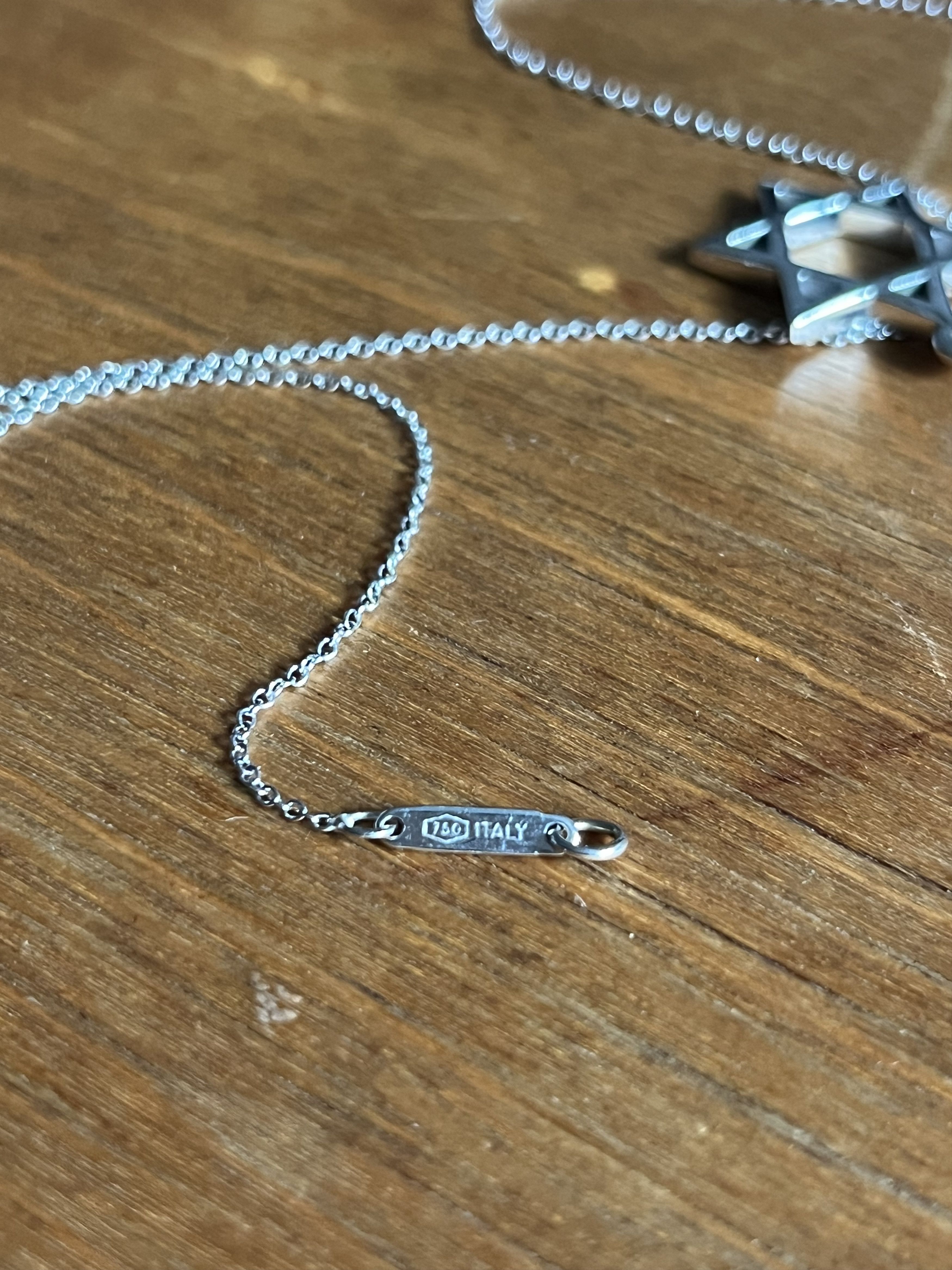 Tiffany & Co. Tiffany White Gold Star of David Necklace Size ONE SIZE - 4 Thumbnail