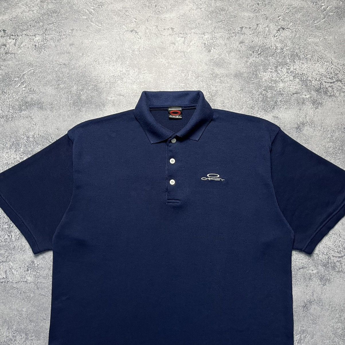 Oakley × Vintage Vintage Oakley Small Logo Polo Tee Streetwear Y2K Size US XL / EU 56 / 4 - 2 Thumbnail