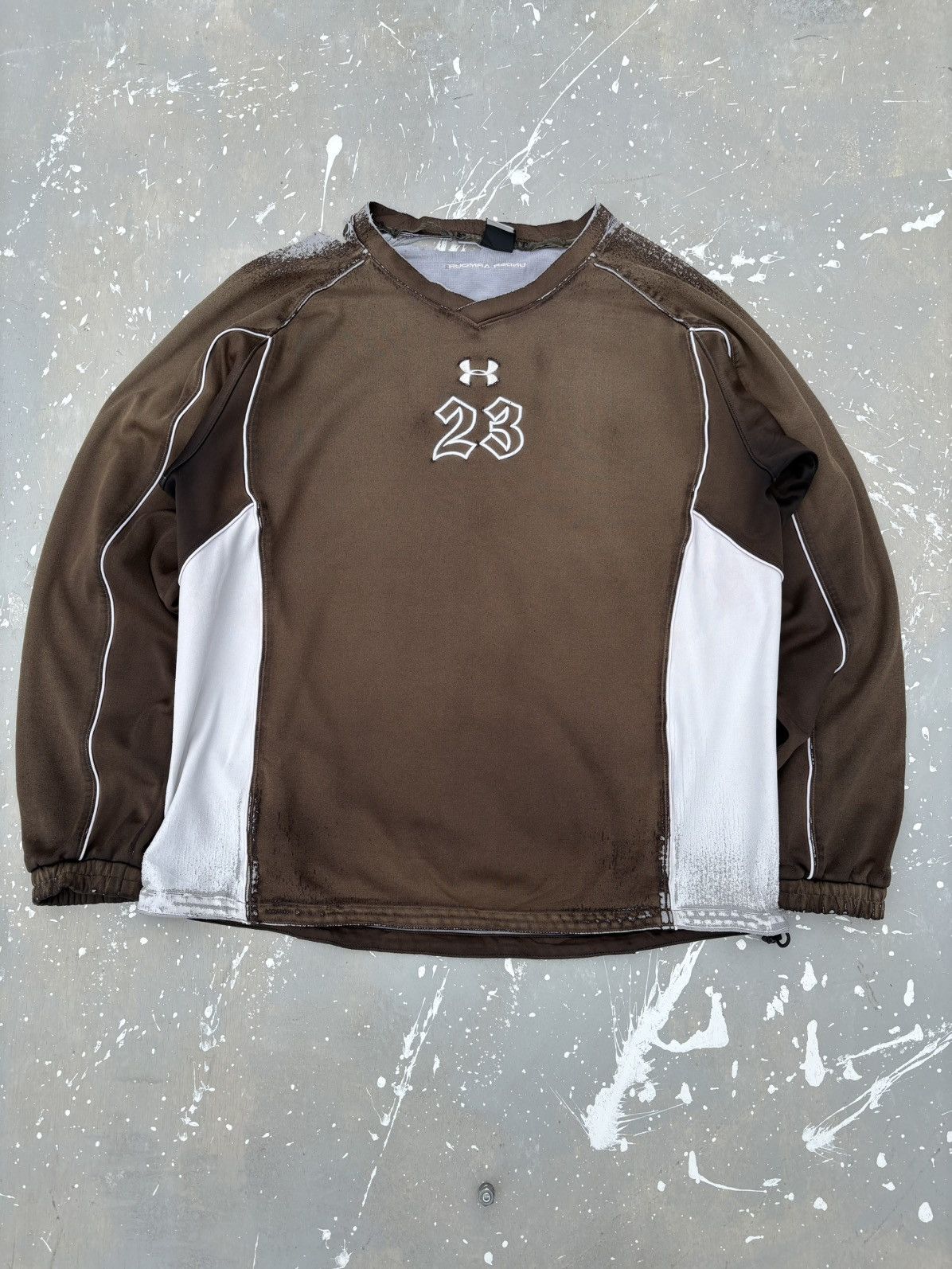 Under Armour Trashed Distressed & Sunfaded Under Armour Long Sleeve Punk Size US XL / EU 56 / 4 - 3 Thumbnail
