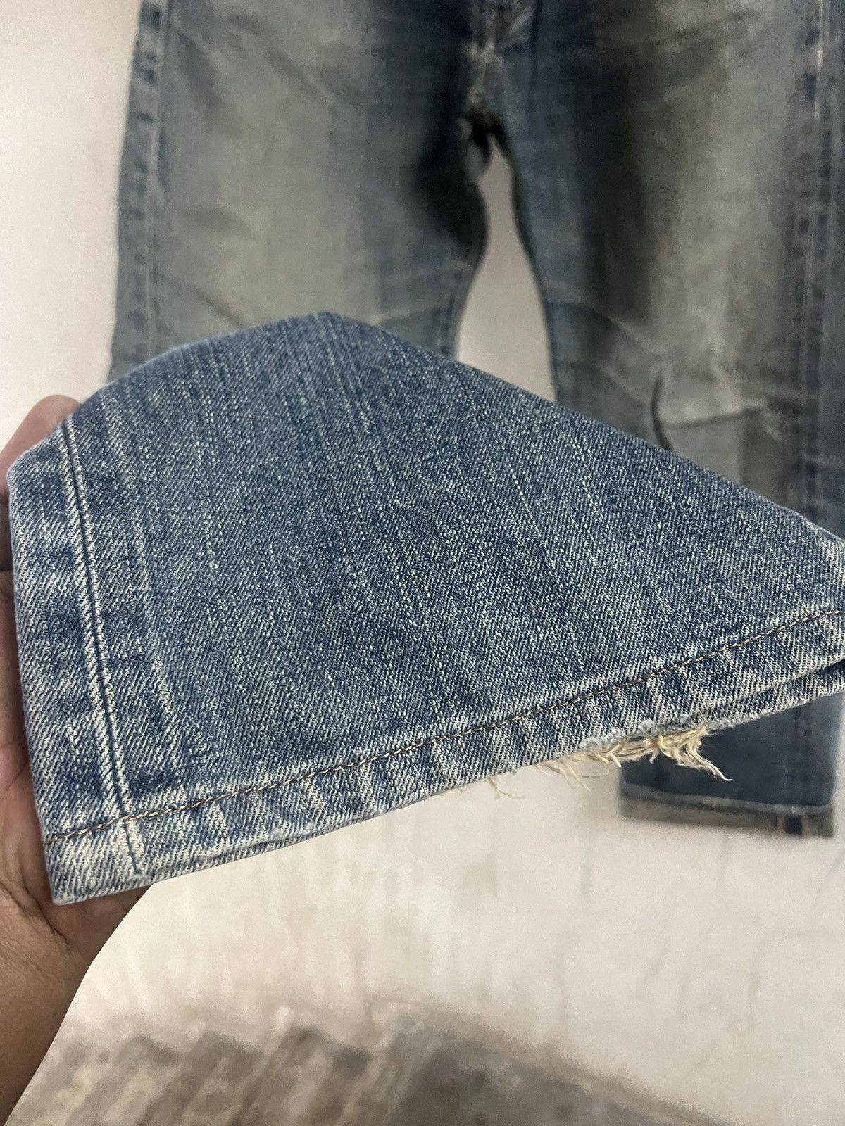 Hysteric Glamour × Japanese Brand × Vintage VINTAGE SALVAGE EDWIN 505 DISTRESSED DENIM PANT Size US 30 / EU 46 - 8 Thumbnail