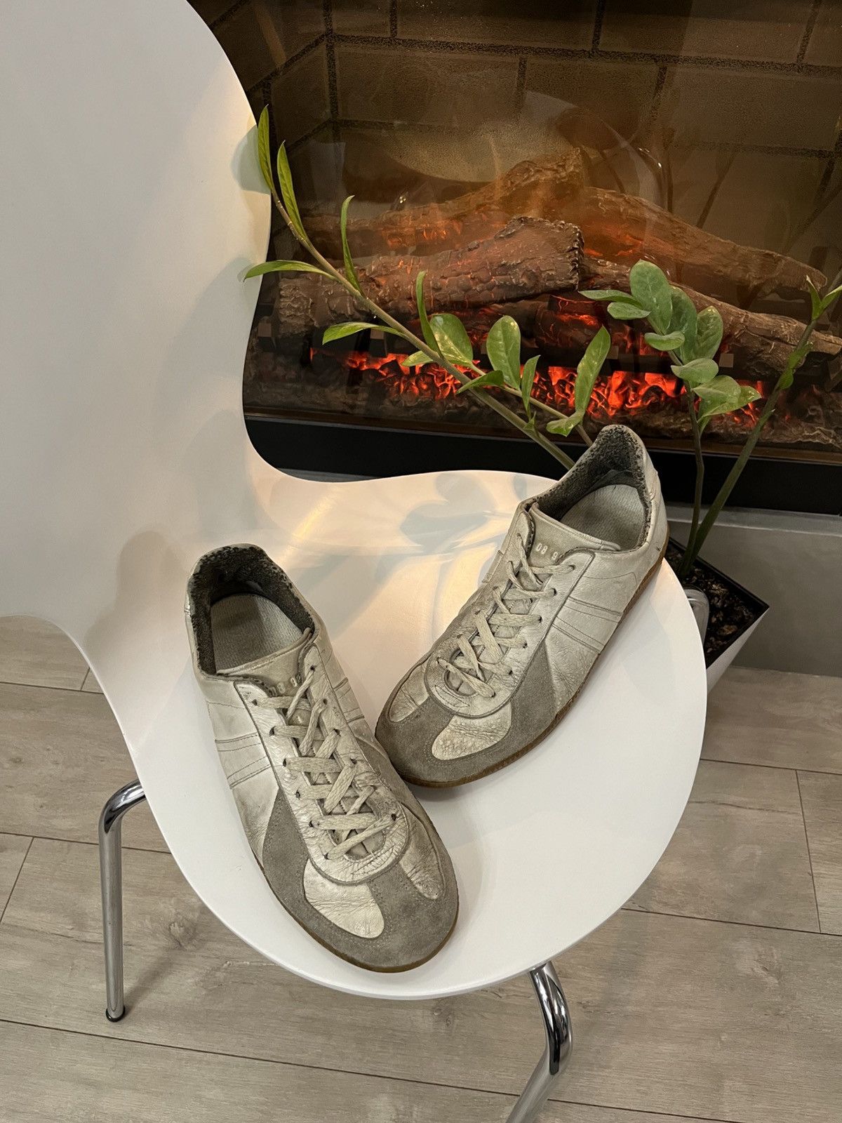 Vintage 🔥THRASHED BW SPORT GAT ARMY SNEAKERS MARGIELA REPLICA VIBE Size US 9.5 / EU 42-43 - 7 Thumbnail