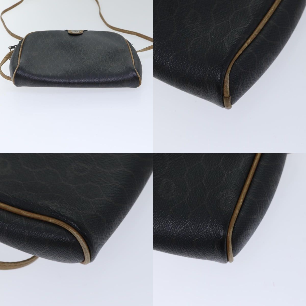 Dior DIOR Honeycomb Canvas Shoulder Bag Pvc Leather Black Size ONE SIZE - 10 Thumbnail