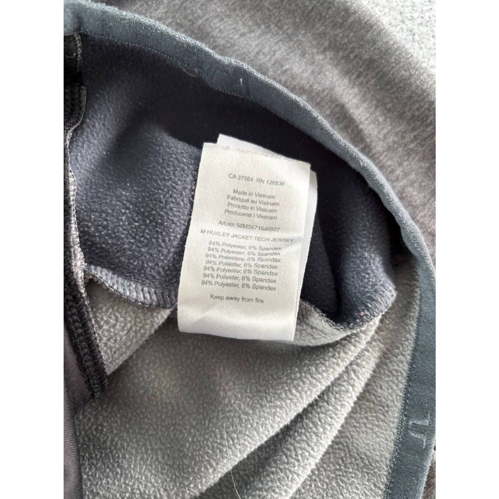 J.Lindeberg J.Lindeberg Mens Track Jacket Gray Polyester Long Sleeve Zip Regular L Size US L / EU 52-54 / 3 - 5 Thumbnail