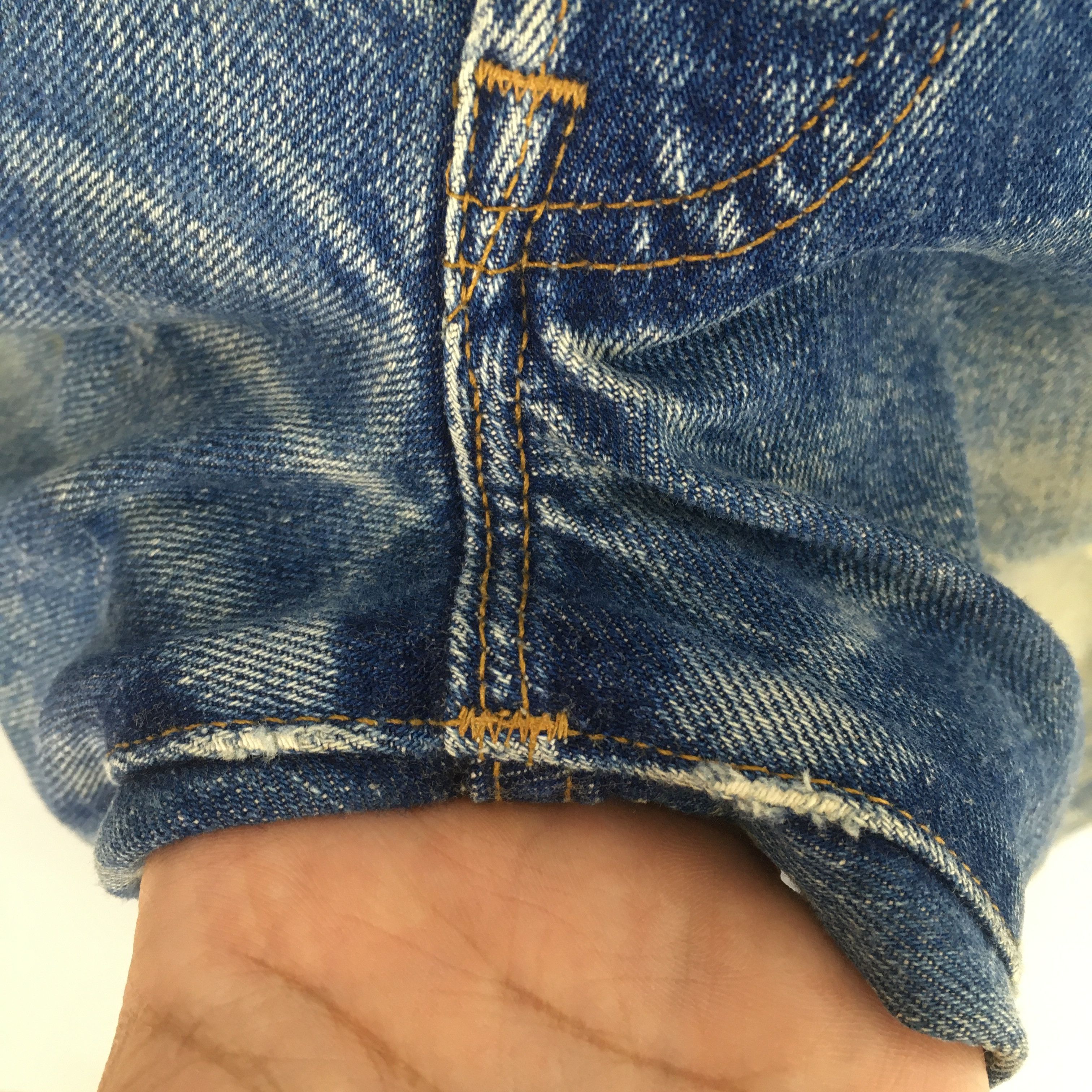 Levi's Size 27x30 Vintage Levi's 501 Big E Redline Blue Jeans S1915 Size 27" / US 4 / IT 40 - 8 Thumbnail