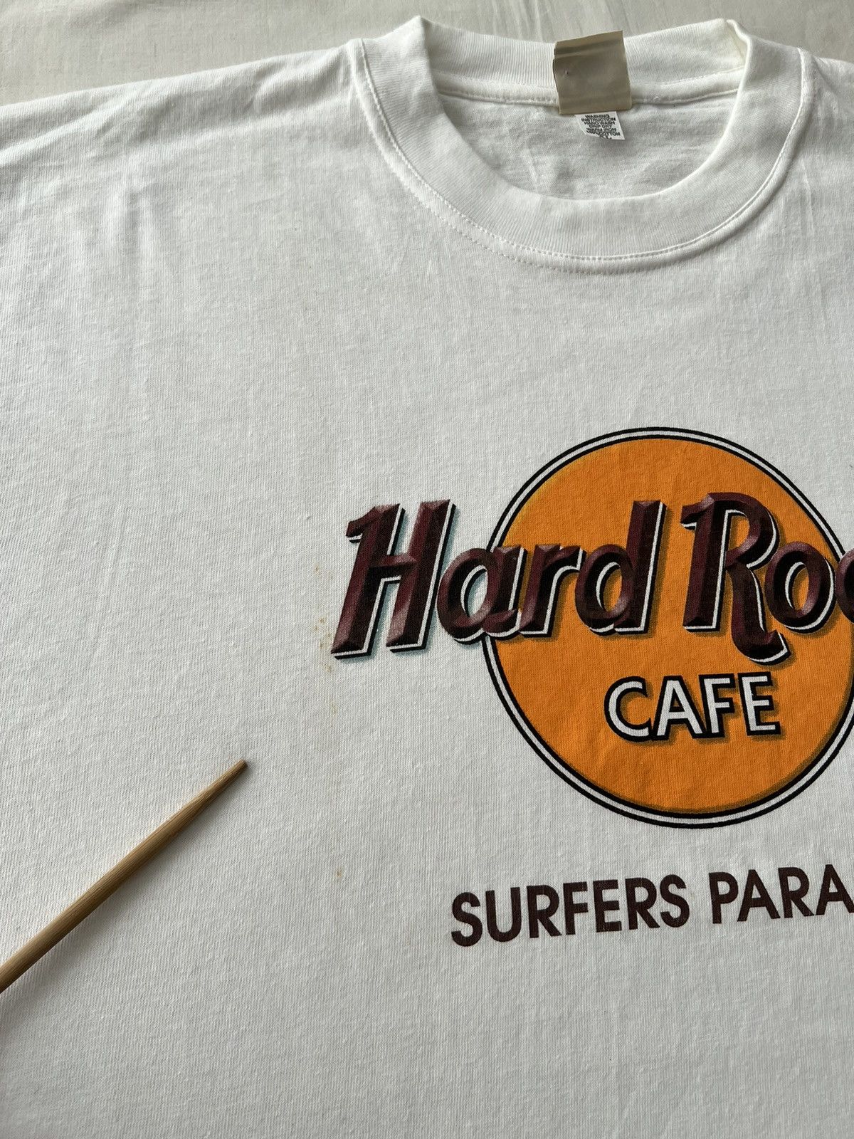 Hard Rock Cafe Vintage 90s Hard Rock Cafe Surfers Paradise White T-shirt Size US XL / EU 56 / 4 - 5 Thumbnail