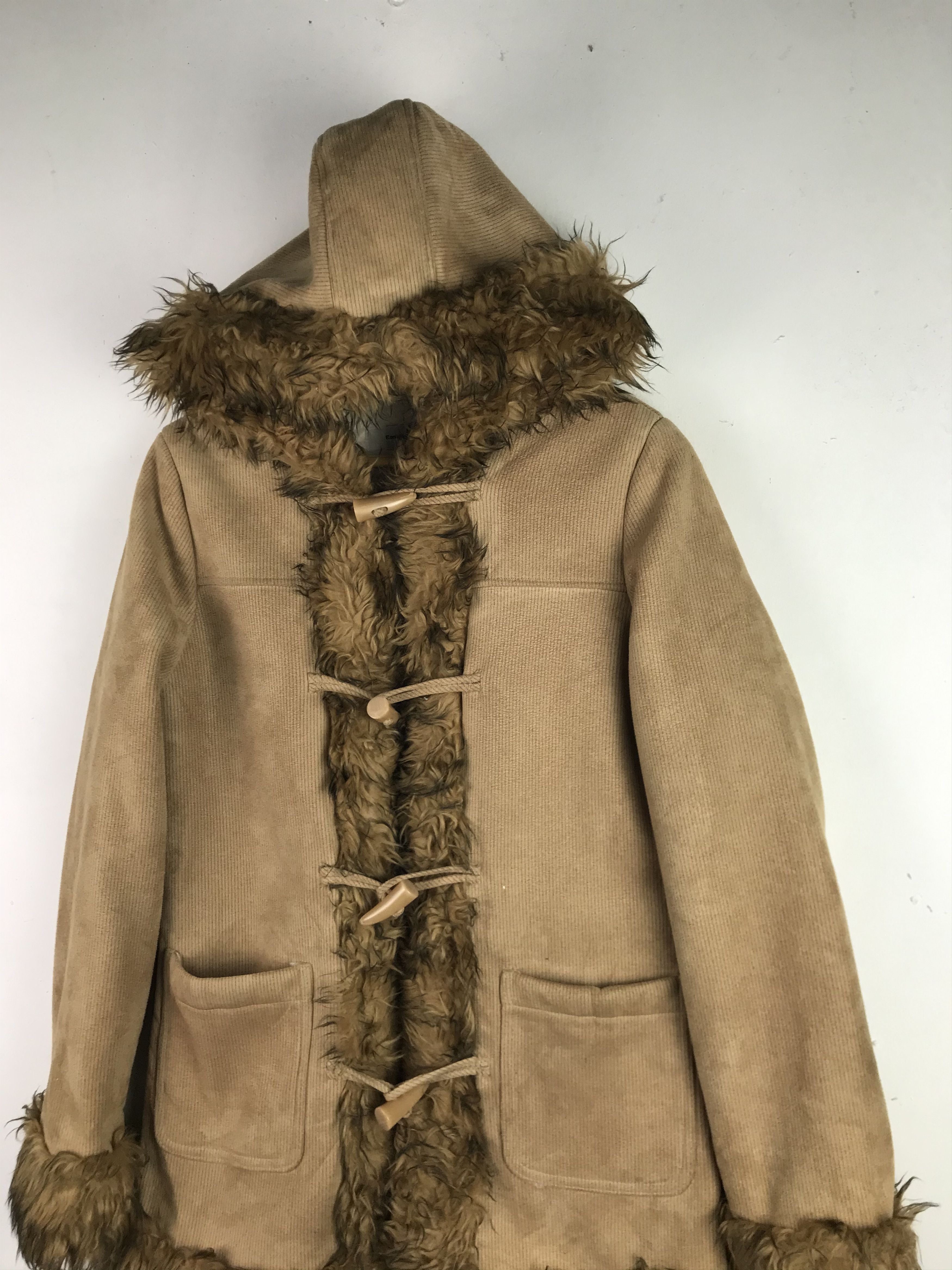 If Six Was Nine × Japanese Brand × Vintage Vintage Rare Design Mohair Duffle Jacket Size US M / EU 48-50 / 2 - 5 Thumbnail