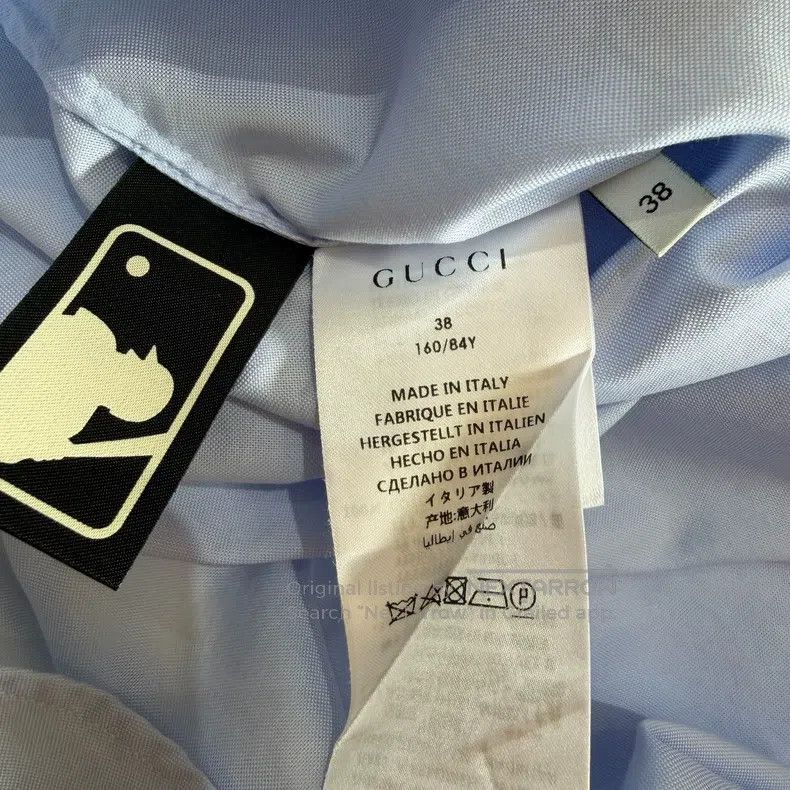 Gucci Gucci Co-branded blue lapel long-sleeved shirt Size XS / US 0-2 / IT 36-38 - 5 Thumbnail