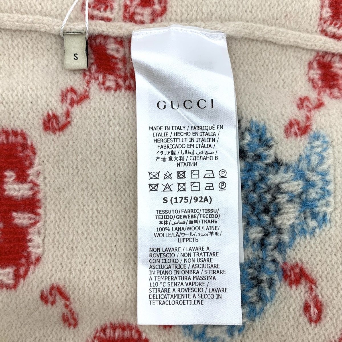 Gucci Gucci Animal Allover Print Long Sleeve Knit Sweater K26WX Size S / US 4 / IT 40 - 6 Thumbnail