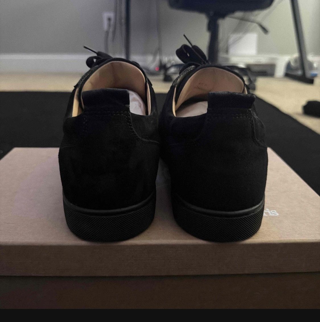 Christian Louboutin Christian Louboutin Junior Flat ‘Black’ Size US 12.5 / EU 45-46 - 4 Thumbnail