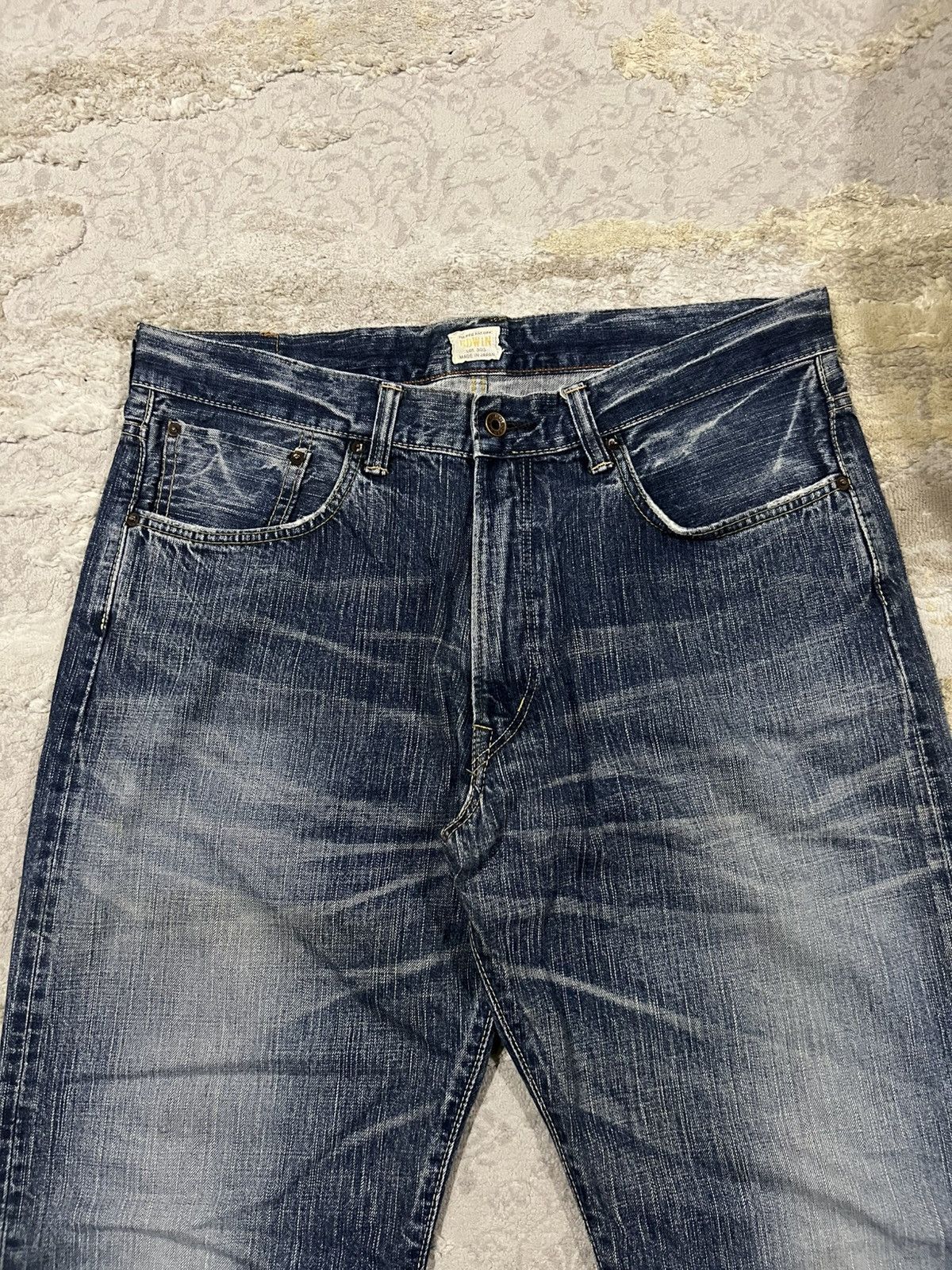 Samurai Jeans ED-80 Nihon Men Selvaged 13.5oz Organic Mud Wash Dirty Denim Size US 36 / EU 52 - 4 Thumbnail