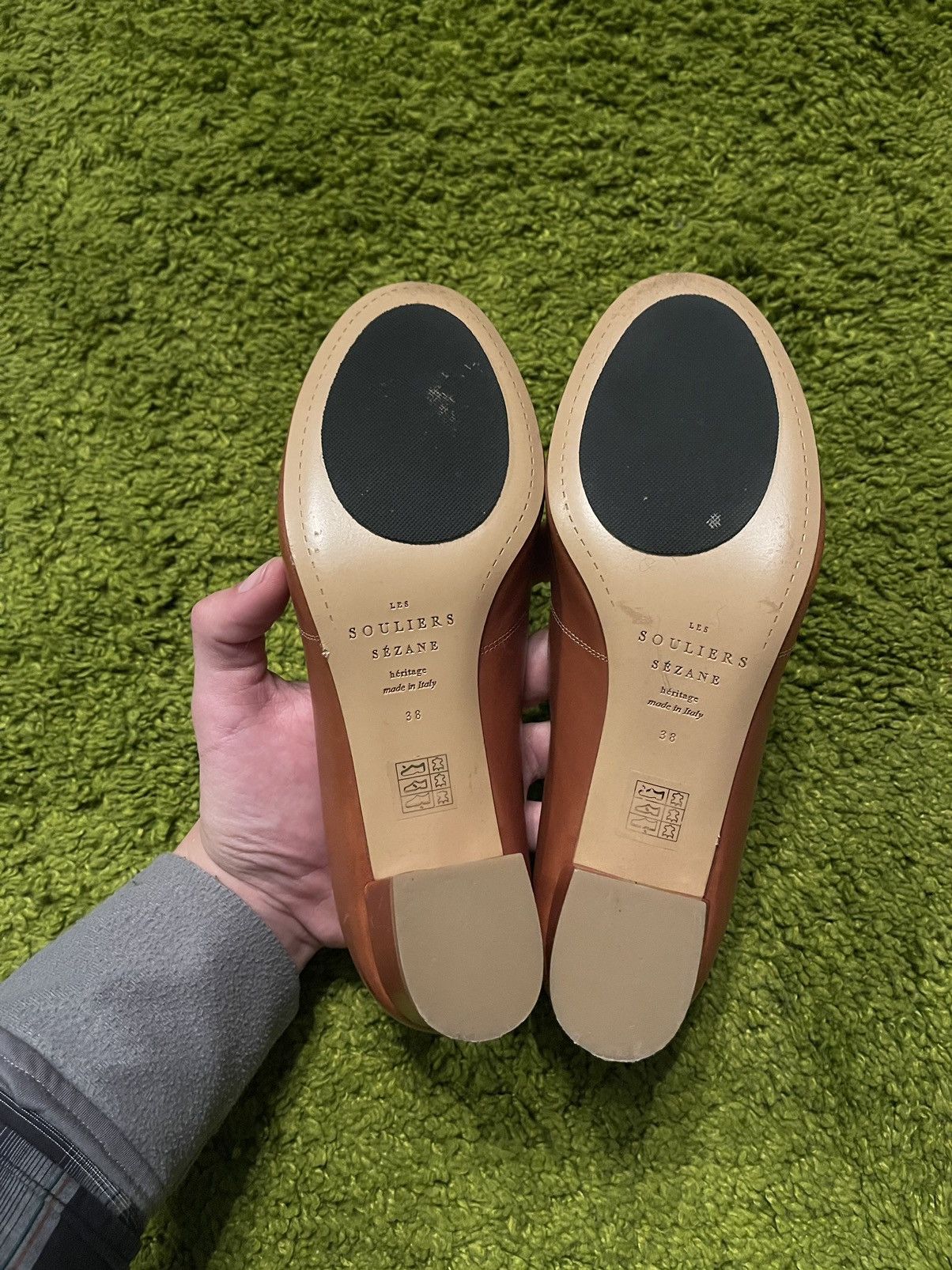 Designer × Sezane Sezane real leather heels shoes Size US 7 / IT 37 - 8 Thumbnail