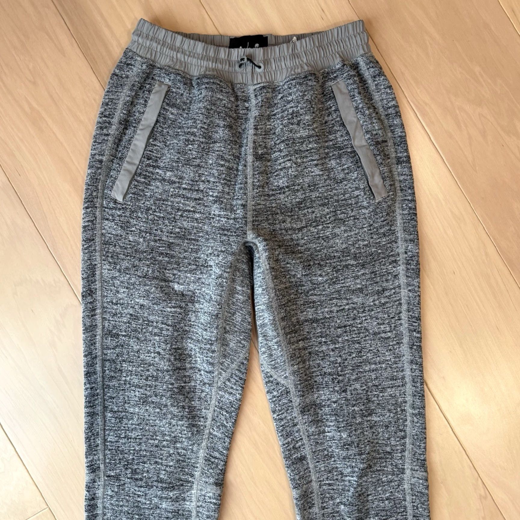 Adidas Adidas Reigning Champ Sweatpants Small Gray Jogger Mens Regular Waist 26in Tapered Inseam 29in Knit Pocketed Comfort Winter Streetwear Size US 29 - 3 Thumbnail