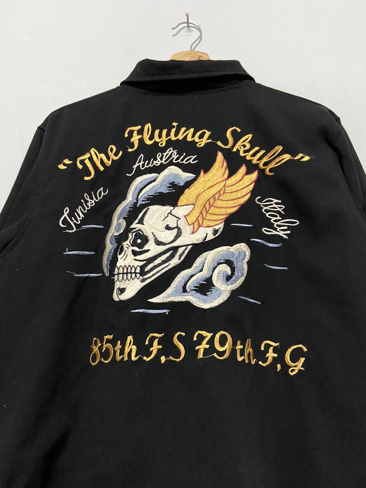 Tailor Toyo Vintage 90s Tailor Toyo Flying Skull Sukajan Embroidery Rare Size US M / EU 48-50 / 2 - 10 Thumbnail