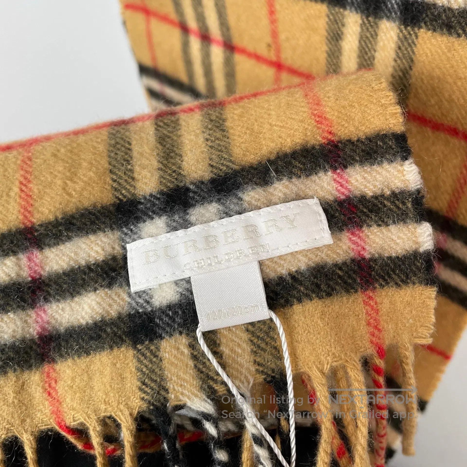 Burberry Burberry Brown Double-sided Classic Plaid Cashmere Scarf| Size ONE SIZE - 8 Thumbnail
