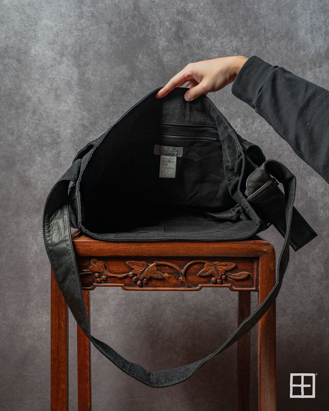 Yohji Yamamoto Yohji Yamamoto Pour Homme AW24 Katsuragi Denim Shoulder Bag Size ONE SIZE - 5 Thumbnail