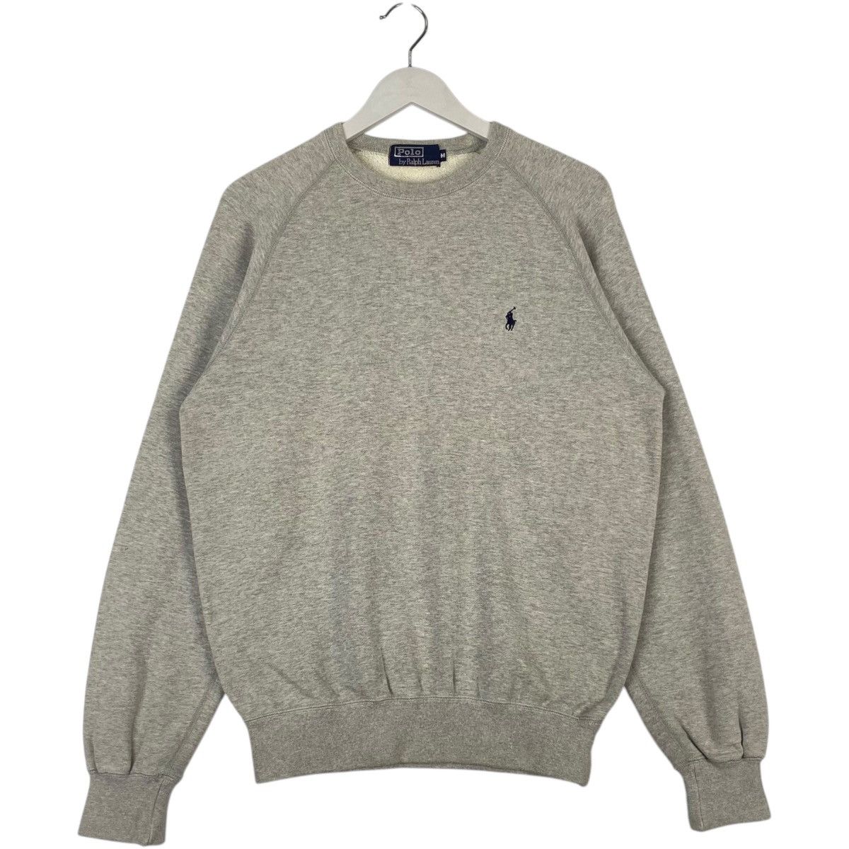 Polo Ralph Lauren × Vintage Vintage Ralph Lauren Polo Gray Pullover Jumper Size M Size M / US 6-8 / IT 42-44 - 1 Thumbnail