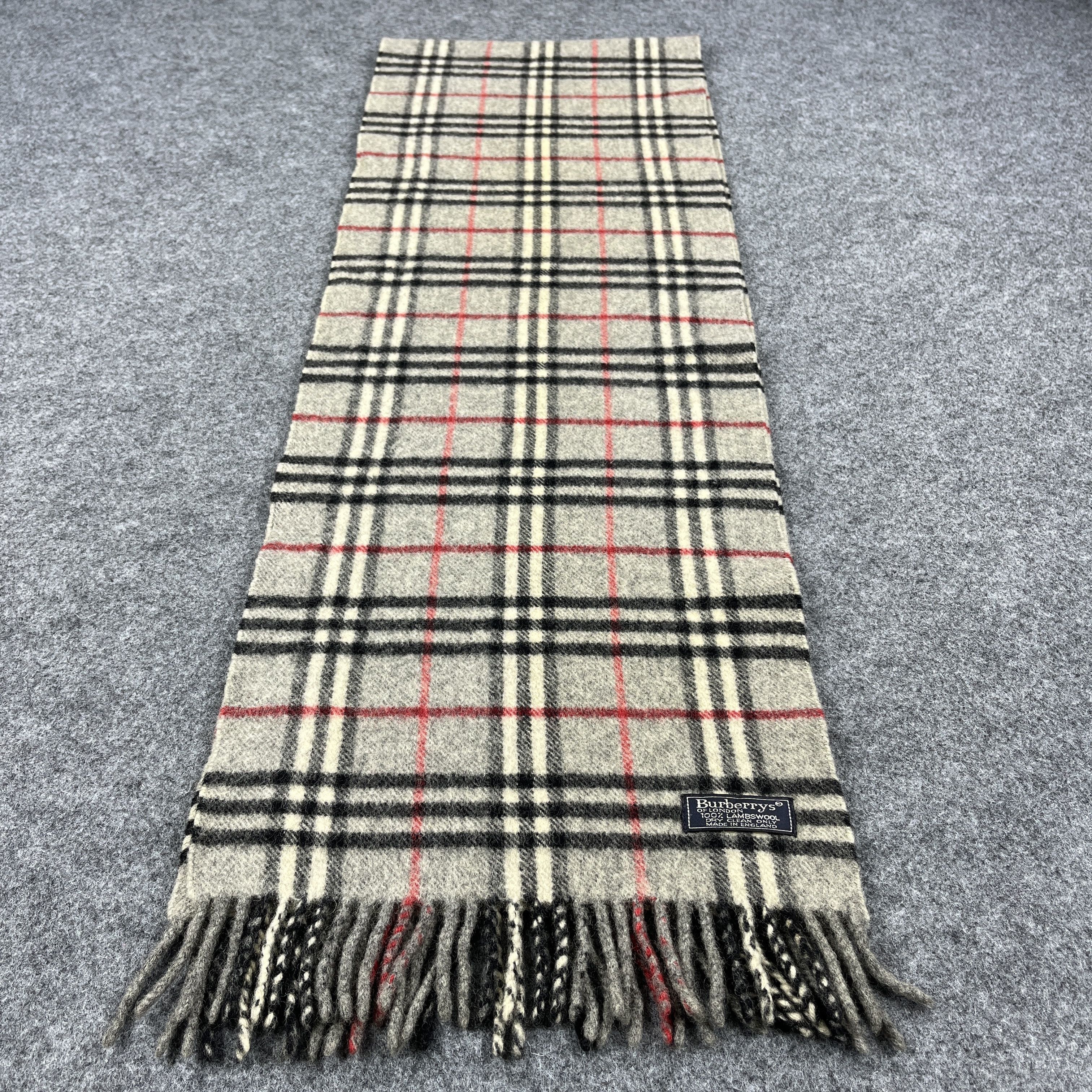 Burberry × Vintage Vintage Burberry Scarf / Muffler / Neckwear T1144 Size ONE SIZE - 2 Thumbnail