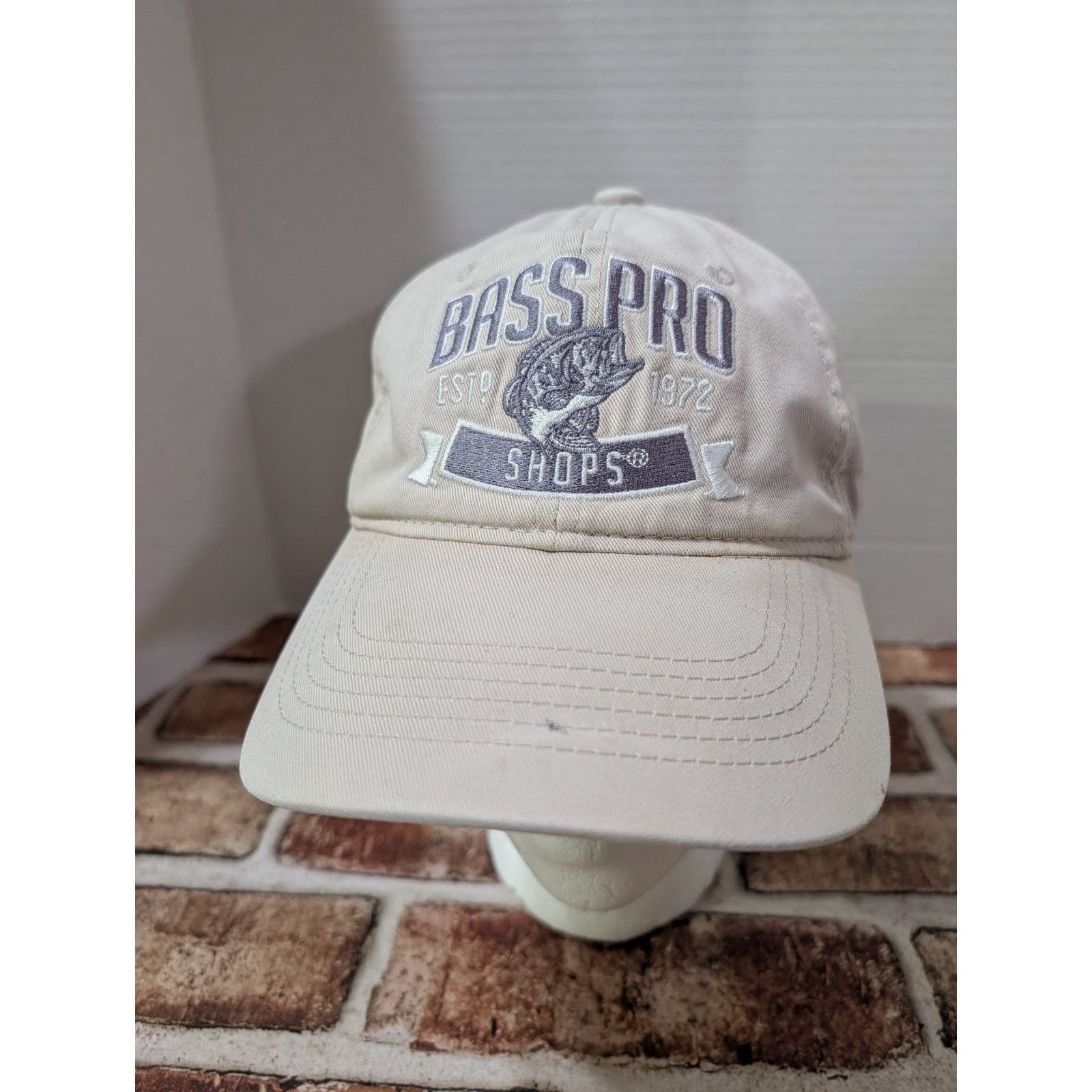 Bass Pro Shops Bass Pro Shops Hat Cap Strap Embroidered Patch Logo Fishing Size ONE SIZE - 2 Thumbnail
