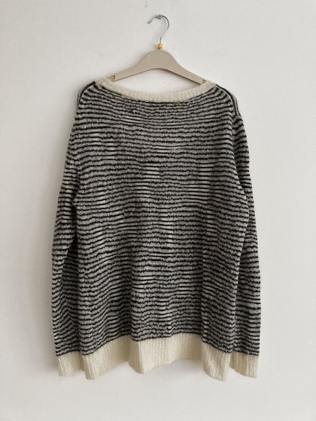 Dior × Hedi Slimane A/W 2007 “Navigate” Striped Mohair Knit Size US XL / EU 56 / 4 - 5 Thumbnail