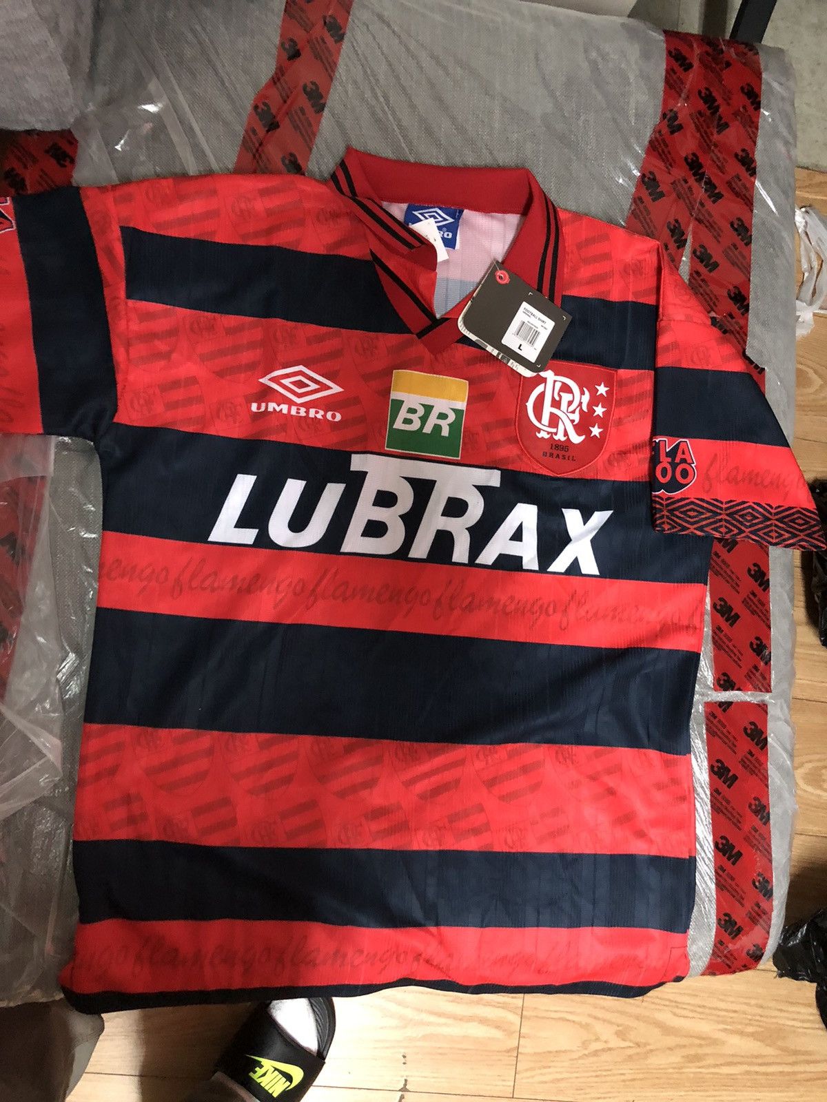 Umbro × Vintage New flamengo soccer jersey 1995 retro large Size US L / EU 52-54 / 3 - 1 Thumbnail