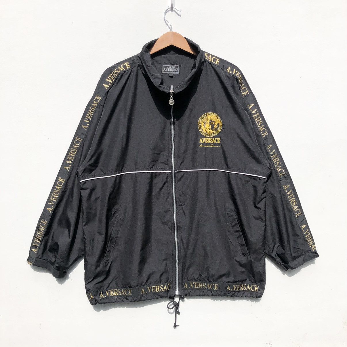 Versace × Vintage Vintage A.Versace Embroidery Logo Back Hit Jacket Size US L / EU 52-54 / 3 - 2 Thumbnail