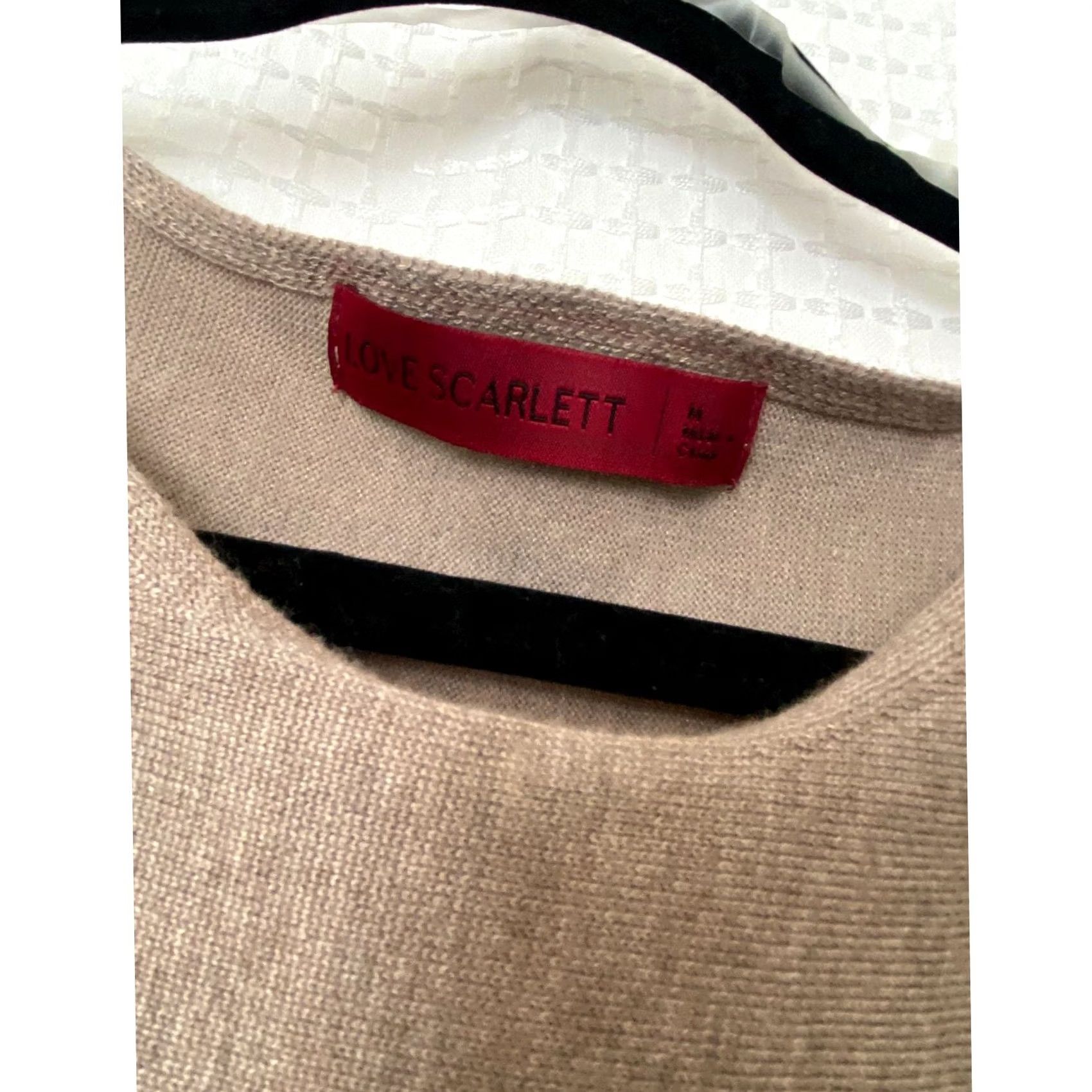 Vintage Love Scarlett Brown Pull Over Long Sleeve Sweater - Medium Womens Pullover Knit Shirt Size M / US 6-8 / IT 42-44 - 4 Thumbnail