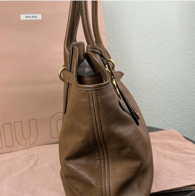 Miu Miu Miu Miu Oak Nappa Leather Top Handle Bag Size ONE SIZE - 7 Thumbnail