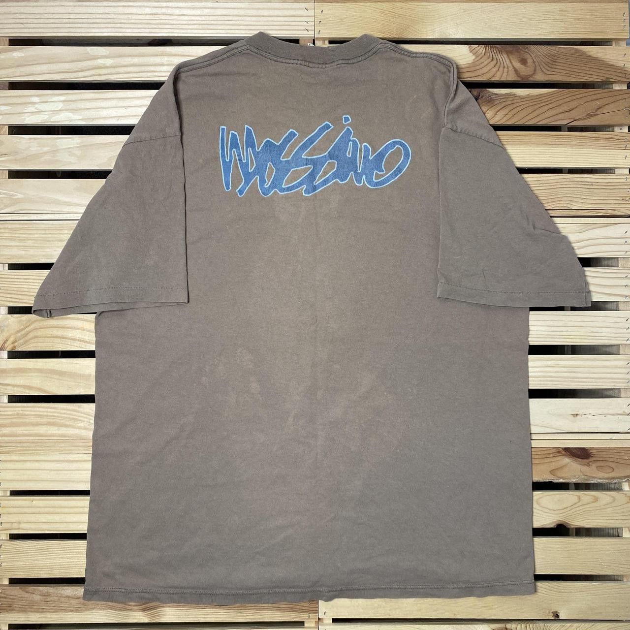 Mossimo Vintage Mossimo Faded Tan Skate Tee Size XL Size US XL / EU 56 / 4 - 1 Thumbnail